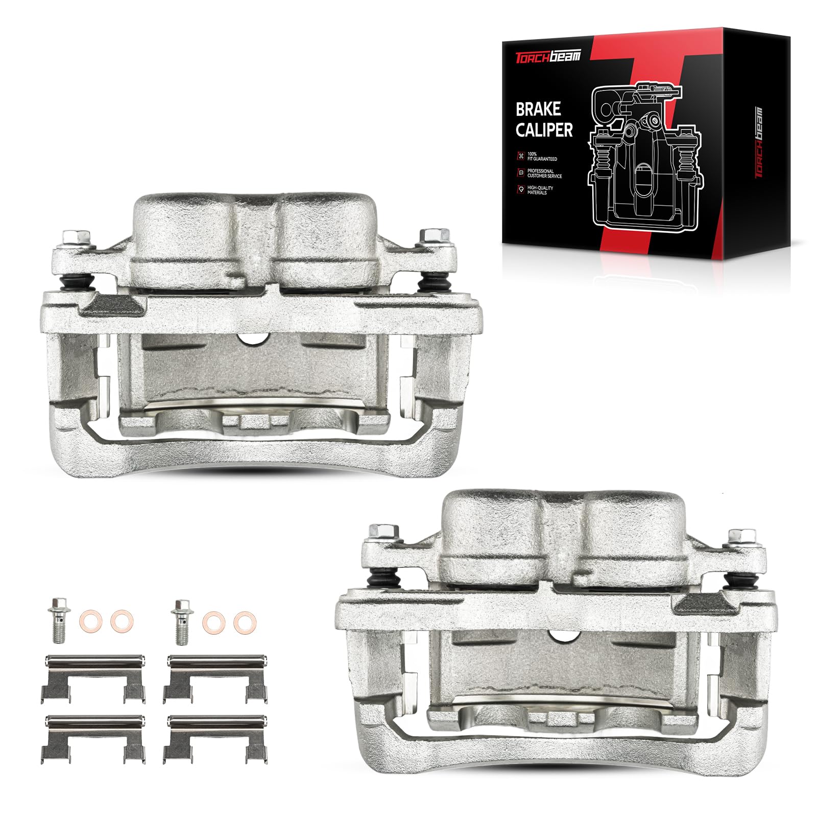 Torchbeam Front Brake Calipers for 2001-2010 Chevrolet Silverado 2500 HD