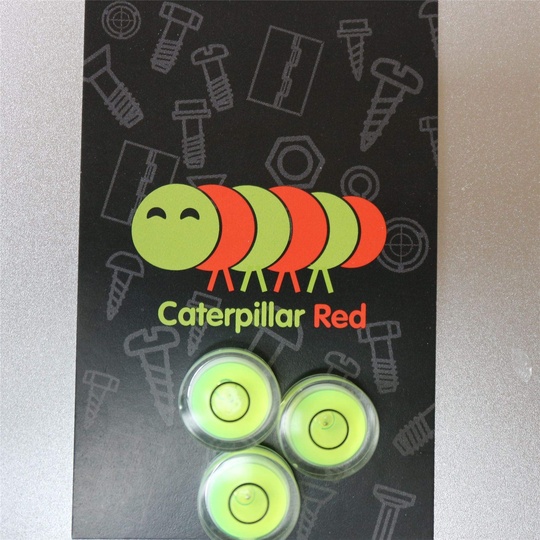 3 Livelle A Bolla Rotonde Mini | Gialle | 3 Pezzi | Caterpillar Red UK