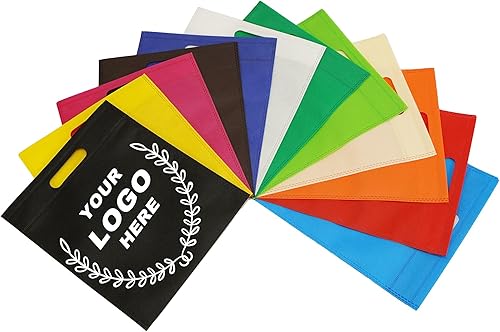 SOUTH GIANT Bolsas promocionales personalizadas con logotipo, bolsas de regalo reutilizables personalizadas, bolsas de compras no tejidas