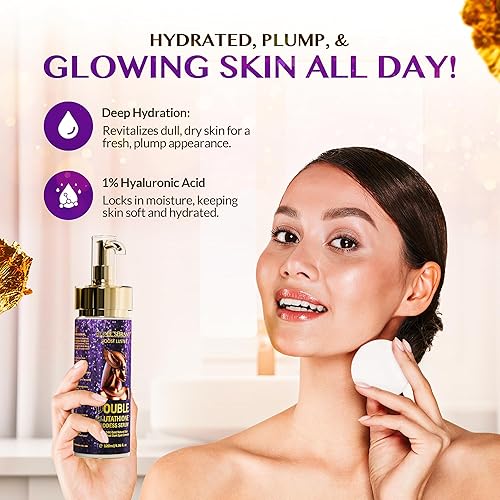 Miniatura 4 de Suero de glutatión con retinol, vitamina C, ácido hialurónico, arbutina y oro de 24 quilates, fórmula antienvejecimiento iluminadora, reafirmante e