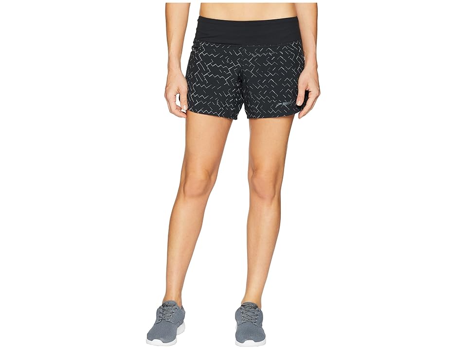

Brooks Chaser 5 Shorts (Black/Nebula Reflective) Women's Shorts
