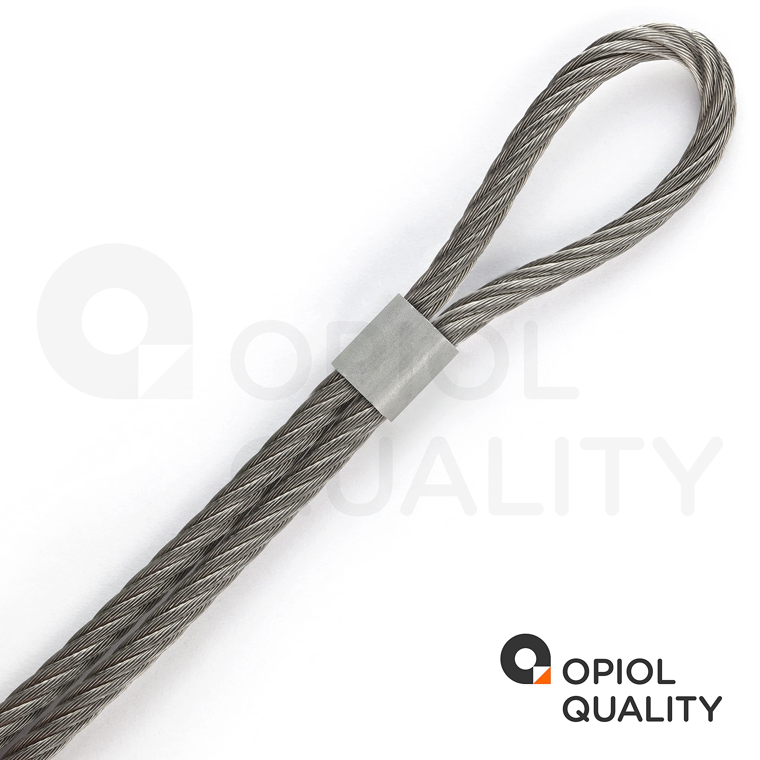 20m Drahtseil weich 7x19 6mm, 10x Pressklemme Aluminium 6mm Edelstahl A4 Set Drahtseil Seil Kabel Seilklemmen Seil Kasuchen Klemme Rankhilfe Sonnensegel
