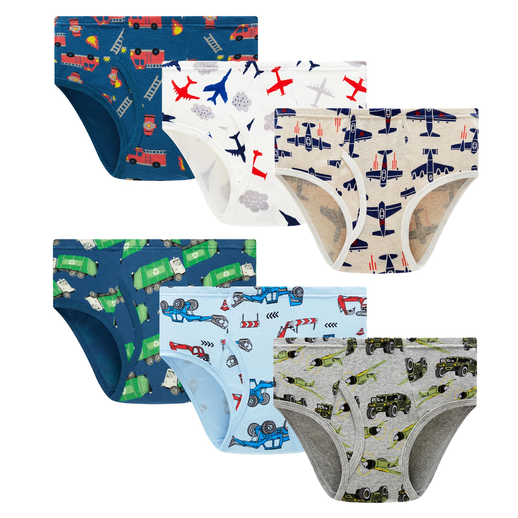 Winging Day Little Boys' Cotton Brief Soft Underwear Multipack