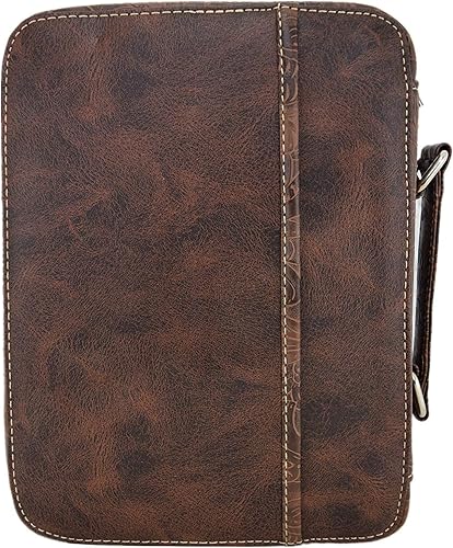 Miniatura 10 de Funda de transporte con versículos bordados de estilo occidental para mujer, con correa extra