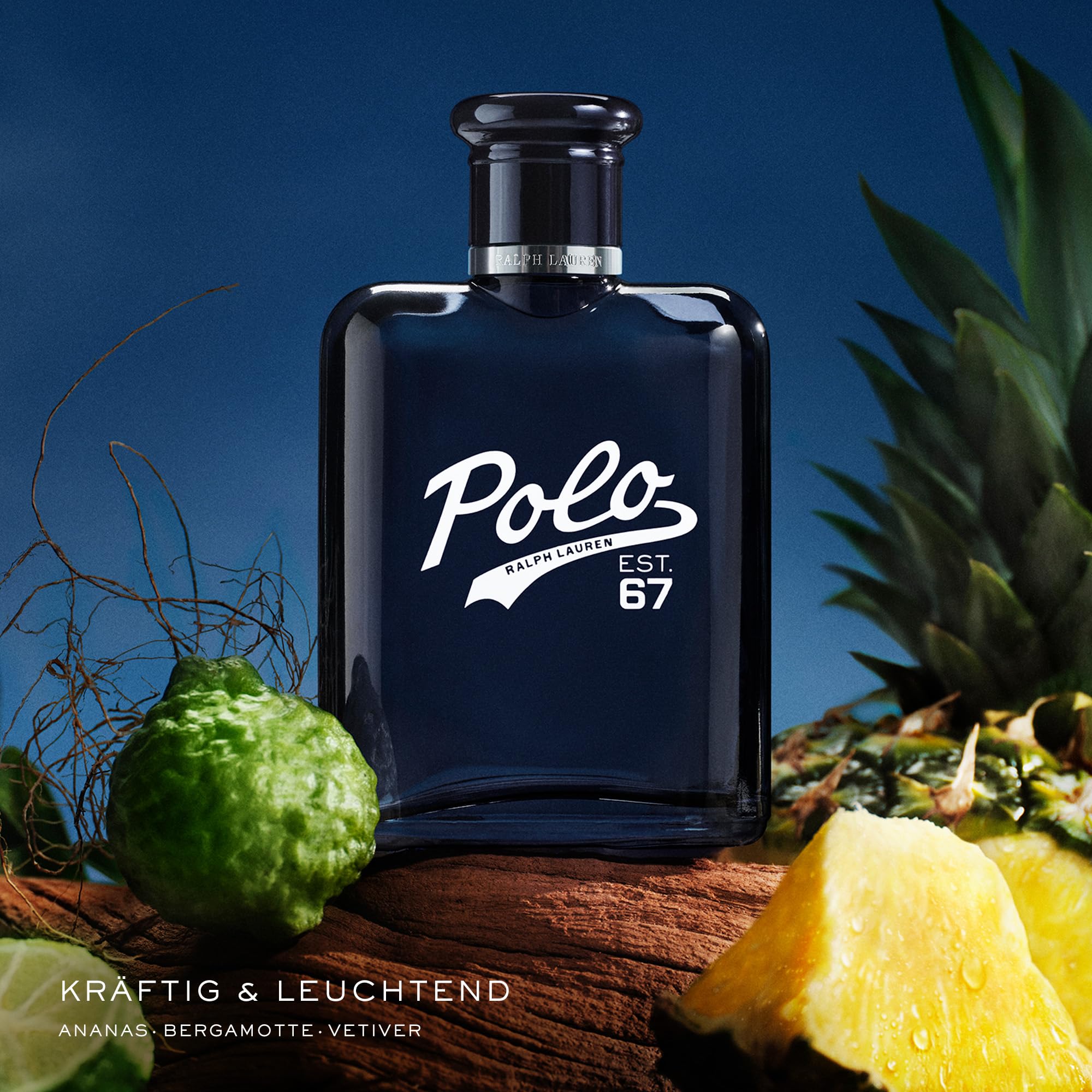 Ralph Lauren Polo 67 Eau de Toilette, zitrischer Herrenduft, 200 ml | Frisches Männerparfüm mit spritziger Bergamotte, Ananas, Vetiver und Patchouli, sinnlicher Duft mit langanhaltender Frische