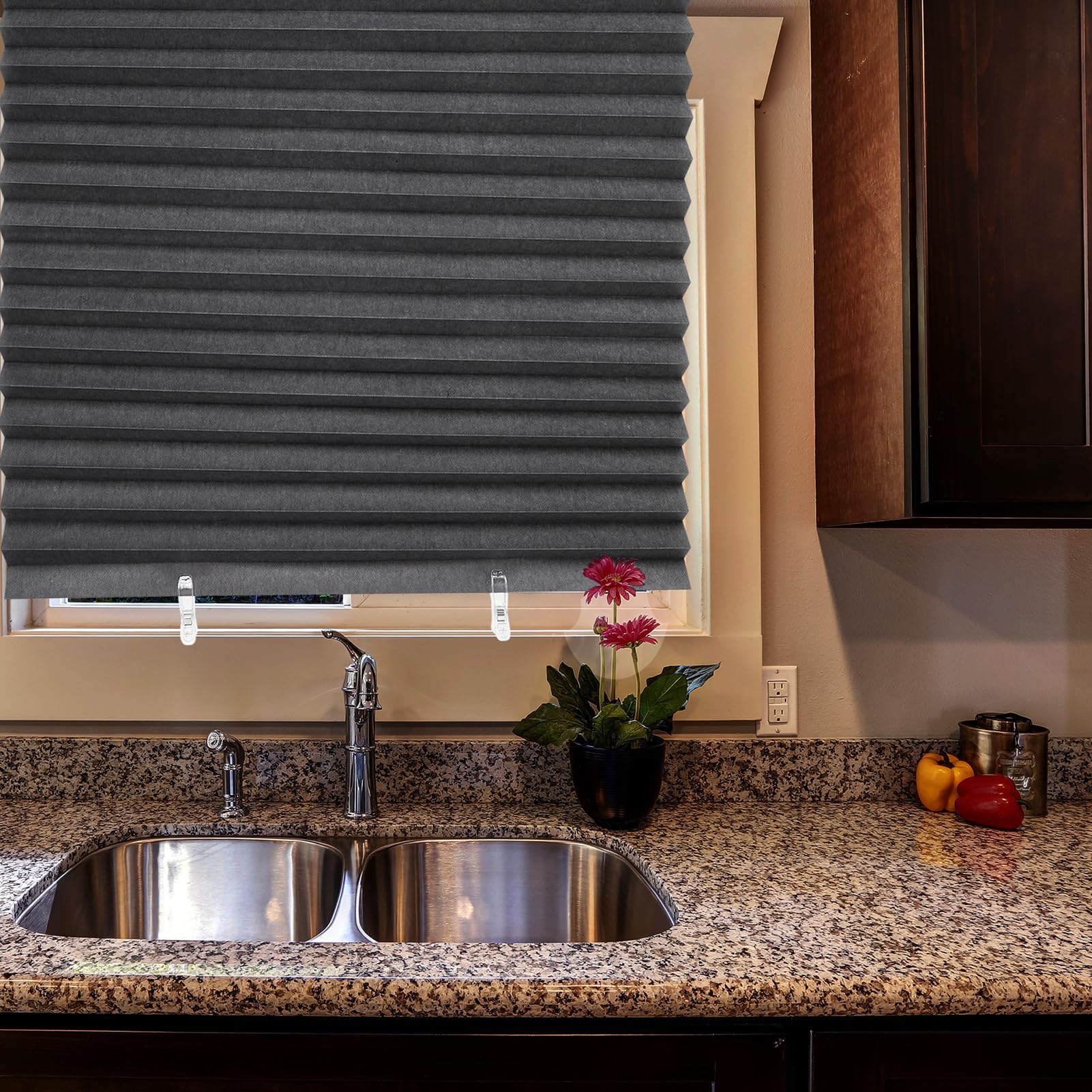 Tende oscuranti temporanee, 150 x 60 cm, da incollare, senza fori, persiane, tende, oscuramento, alta ombra, per casa, camera da letto, cucina, bagno, finestre, montaggio semplice