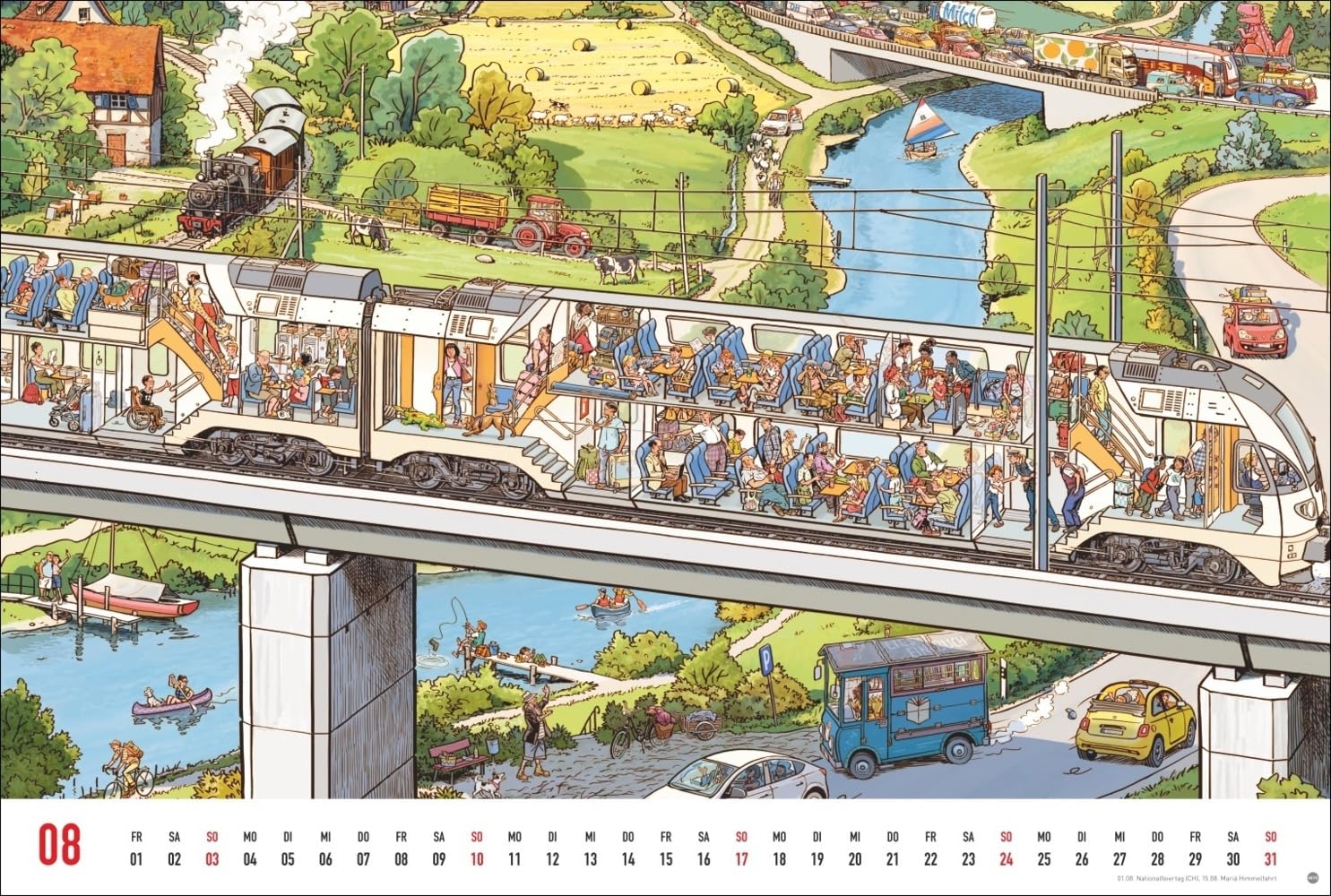 Göbel & Knorr Wimmelbilder Edition Kalender 2025: Großer Wandkalender mit 12 spannenden Wimmelbildern zum Entdecken. Göbel & Knorr Kalender mit Suchbildern für Groß und Klein.