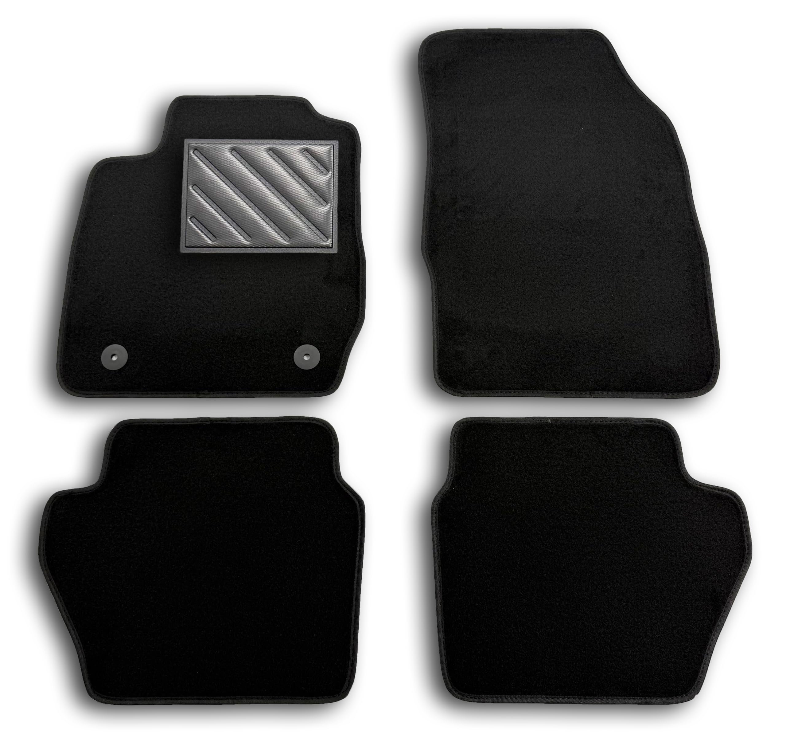 Tappetini Auto MTM Su Misura Per Mazda 6 III Wagon (2013+) - Set 4 Pezzi In Moquette Nero Con Battitacco - 2