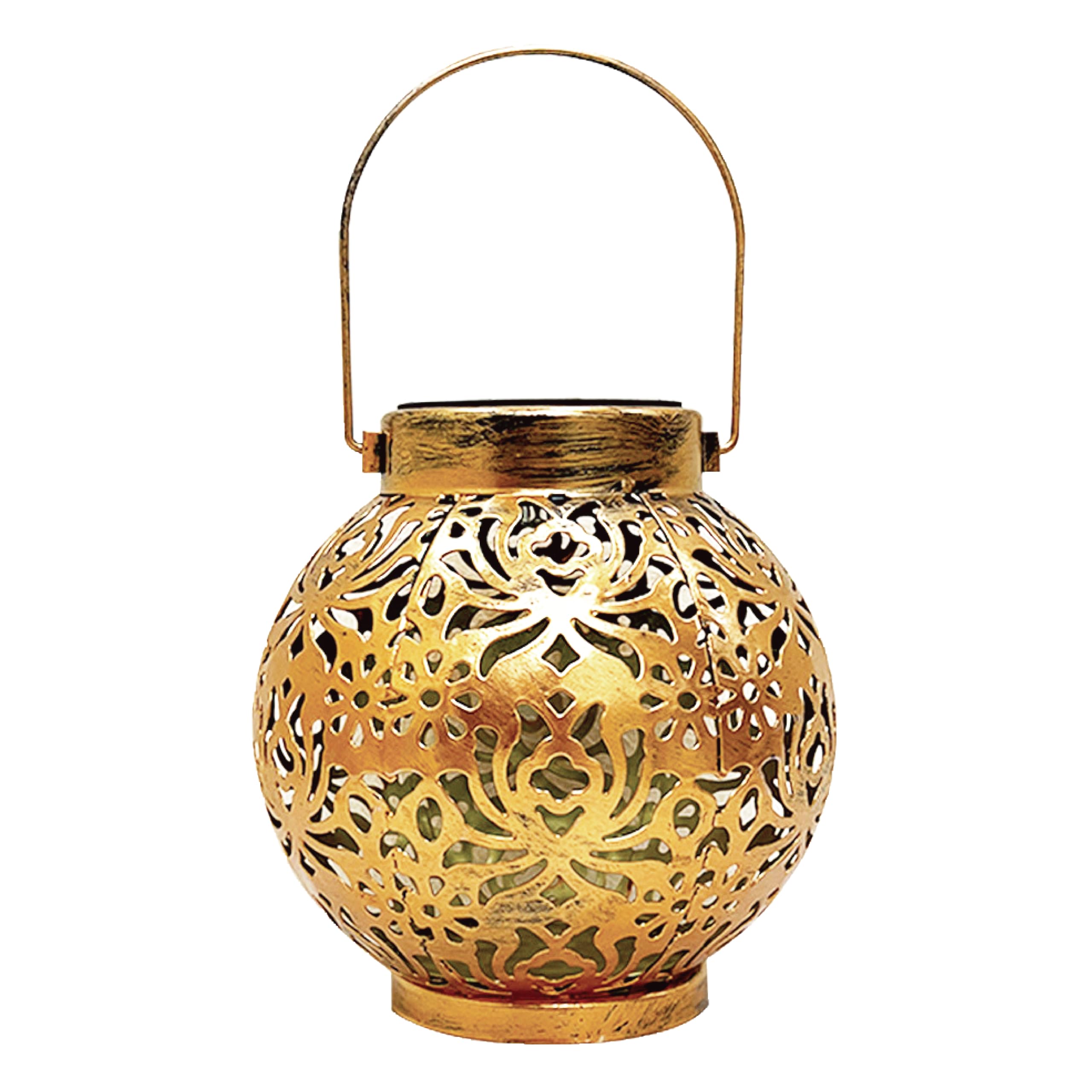 Solar Lanterns Outdoor Garden, Metal Solar Powered Waterproof LED Lights