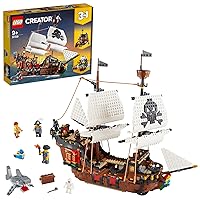 LEGO Creator Galeone dei Pirati, Set 3 in 1 con Nave Giocattolo