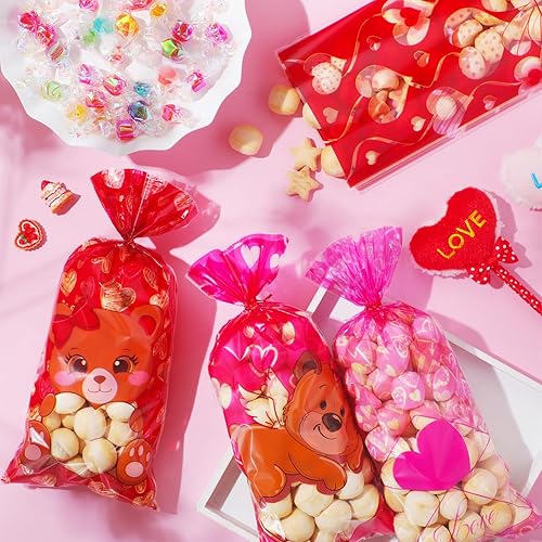 Miniatura 4 de Pasimy Bolsas de regalo de boda, bolsas de celofán de boda, bolsas de regalo de plástico para boda, bolsas de regalo de plástico para boda, corazón