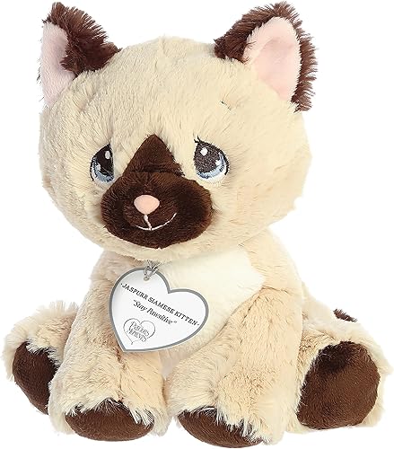 Miniatura 2 de Aurora Inspirational Precious Moments Jaspurr - Peluche de gatito siamés, recuerdos apreciados, comodidad duradera, color marrón, 8.5 pulgadas