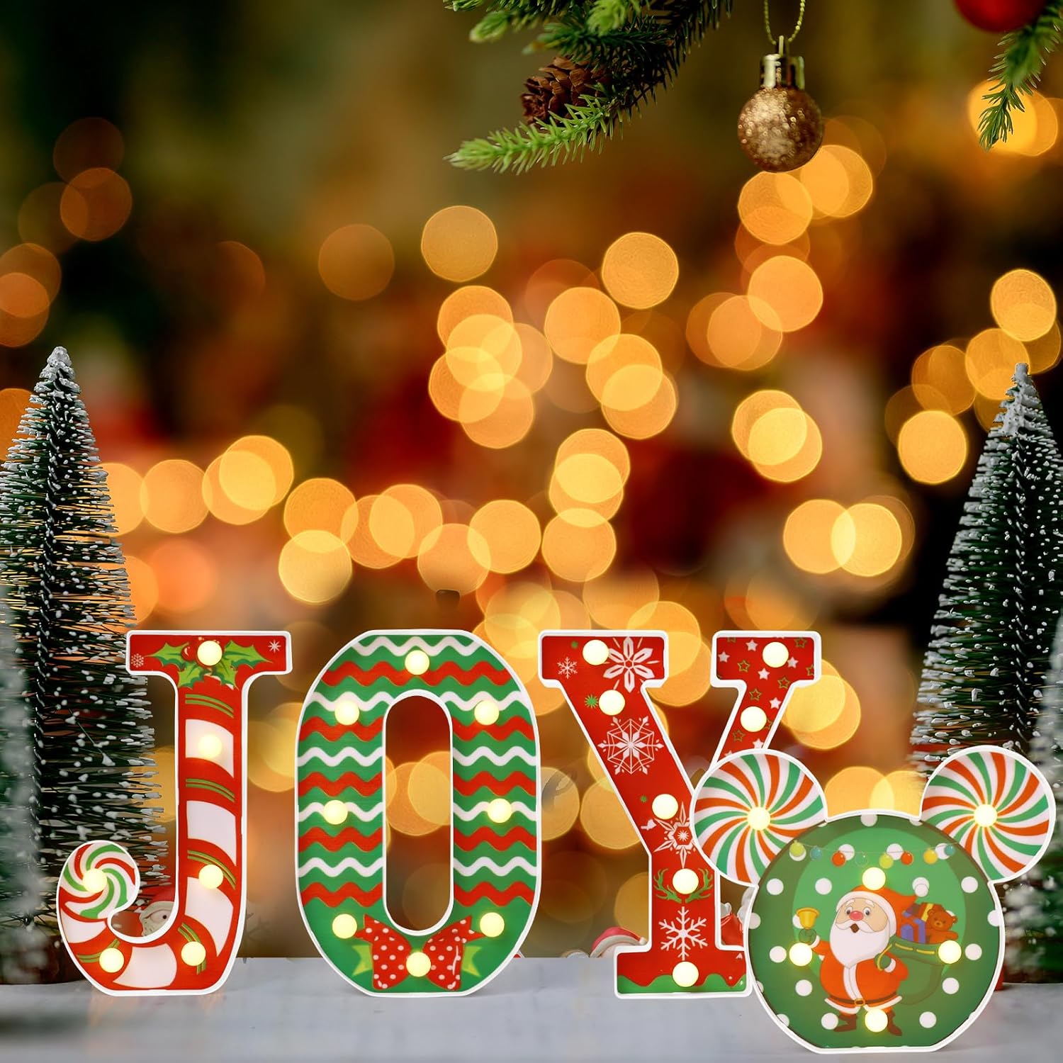 Christmas Decorations Indoor, Joy Christmas Decor Set