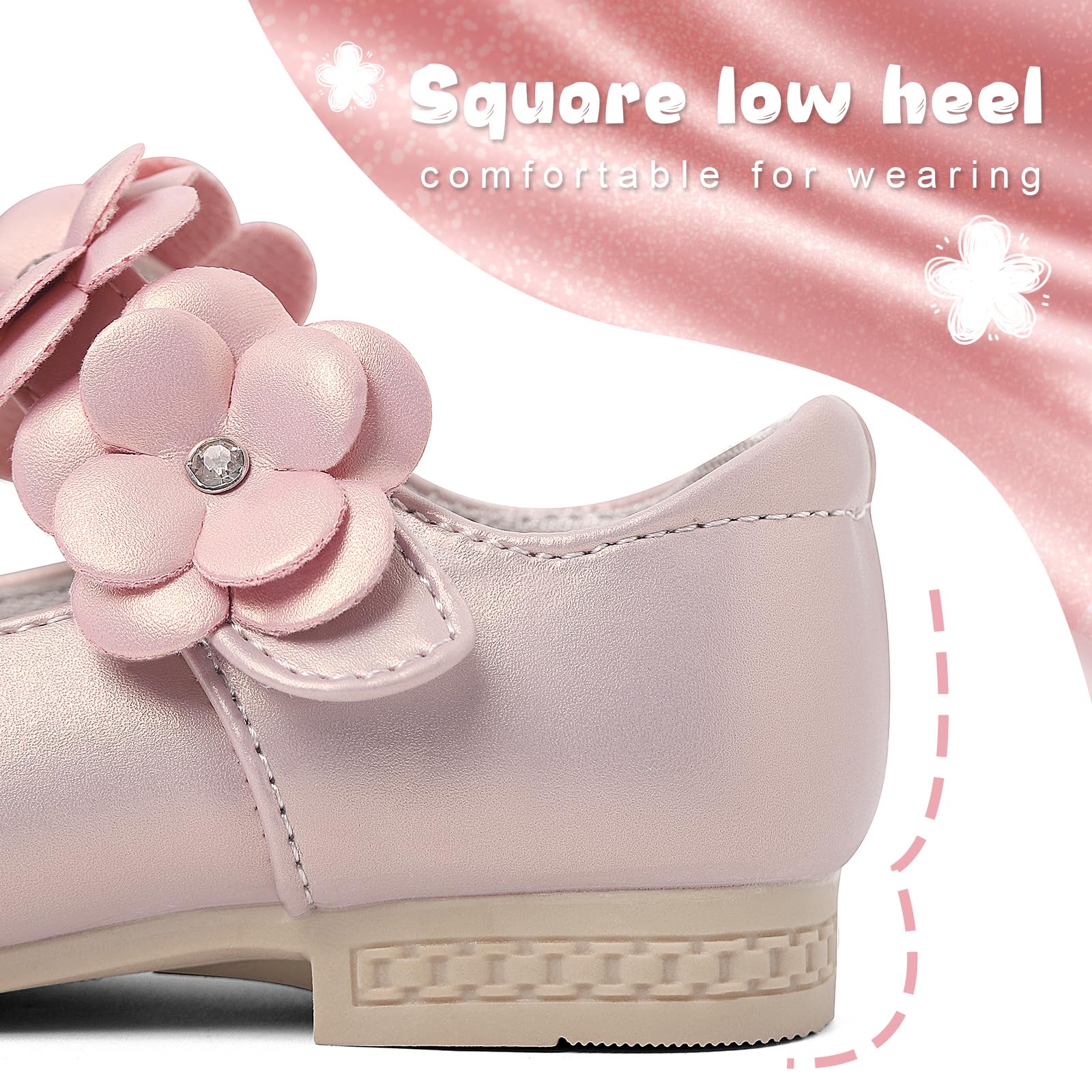 Dziewczęce buty Mary Jane maluch księżniczka sukienka buty baleriny baleriny płaskie