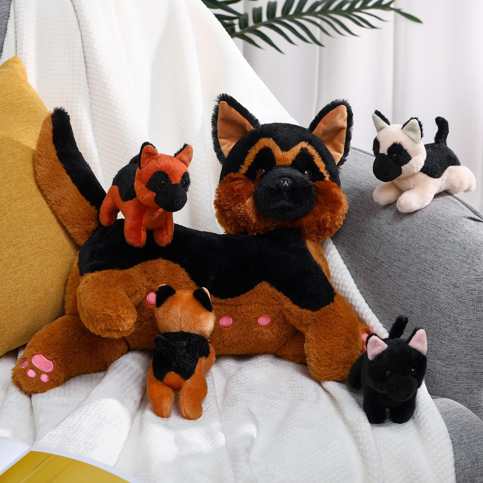 Amazon.co.jp: HyDren 育てる犬のぬいぐるみセット 15インチ ソフト