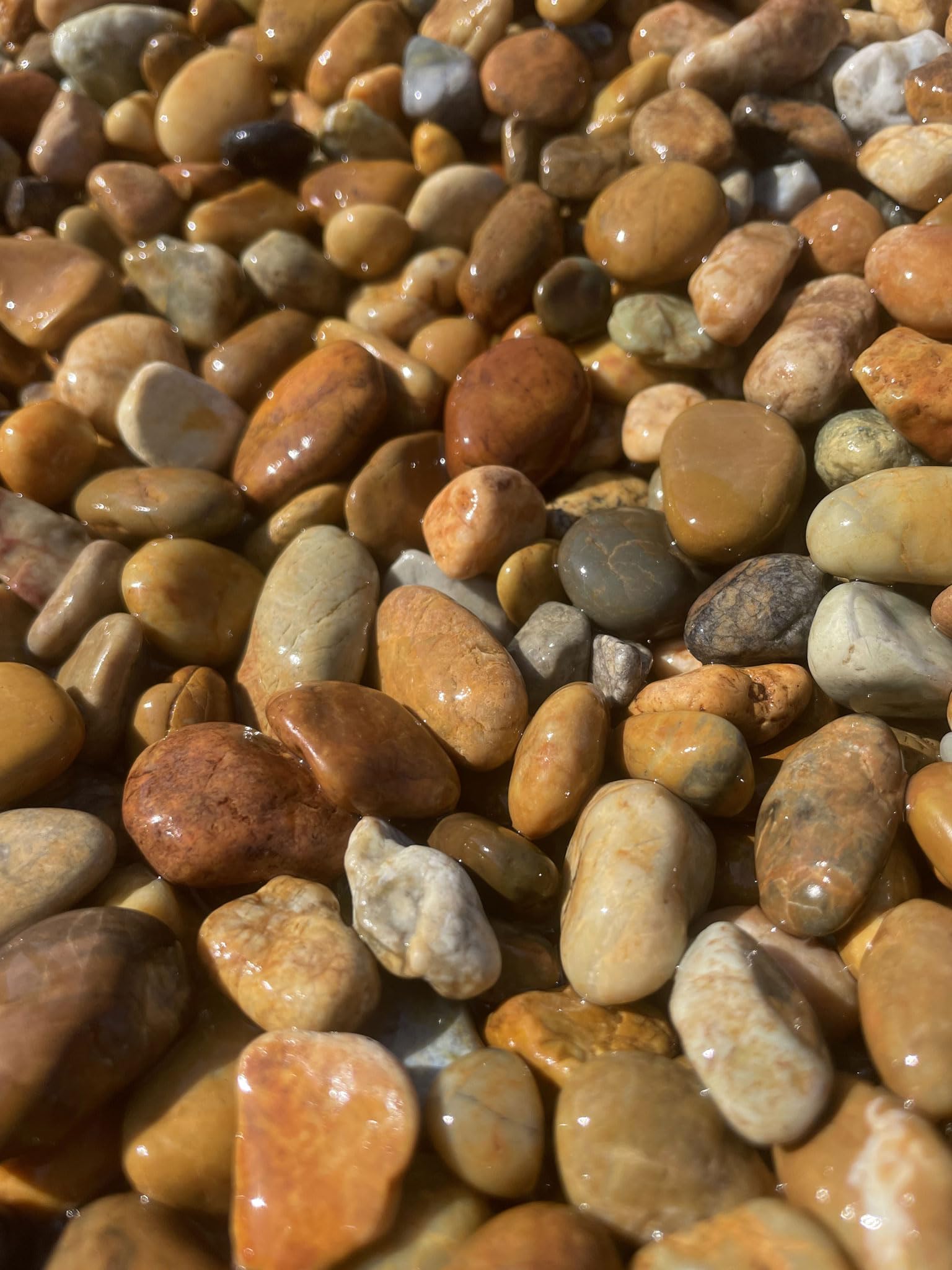 Amazon.co.jp: 【NEW天然南部砂利】（茶系砂利）10kg袋 選べる3サイズ