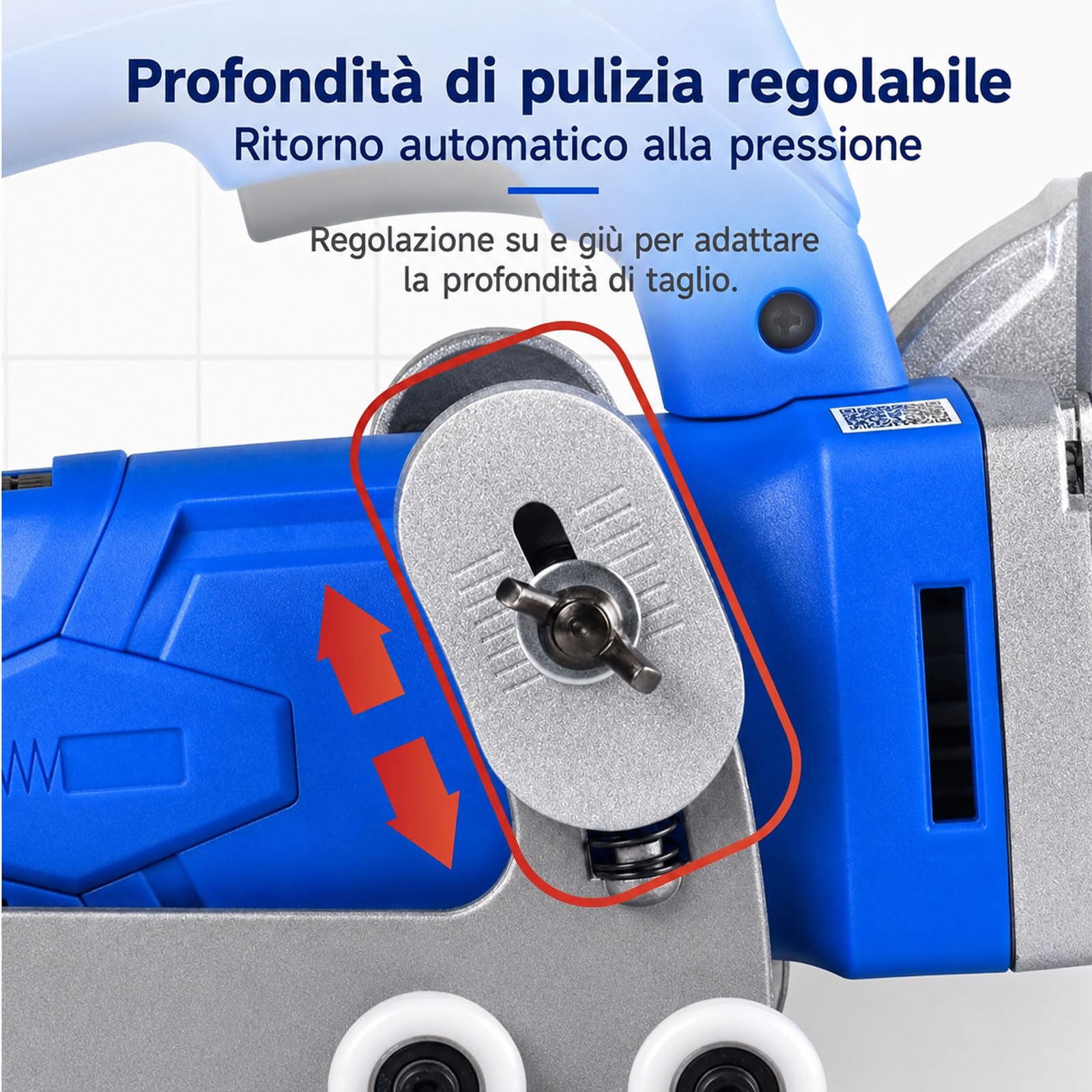 Pulitrice Elettrica Per Fughe Da 1200 W, Macchina Per L'apertura Delle Fughe Delle Piastrelle Portatile Autoaspirante Da 9000 Giri/min, Con Set Di Utensili, Macchina Per Scanalatura Multifunzionale