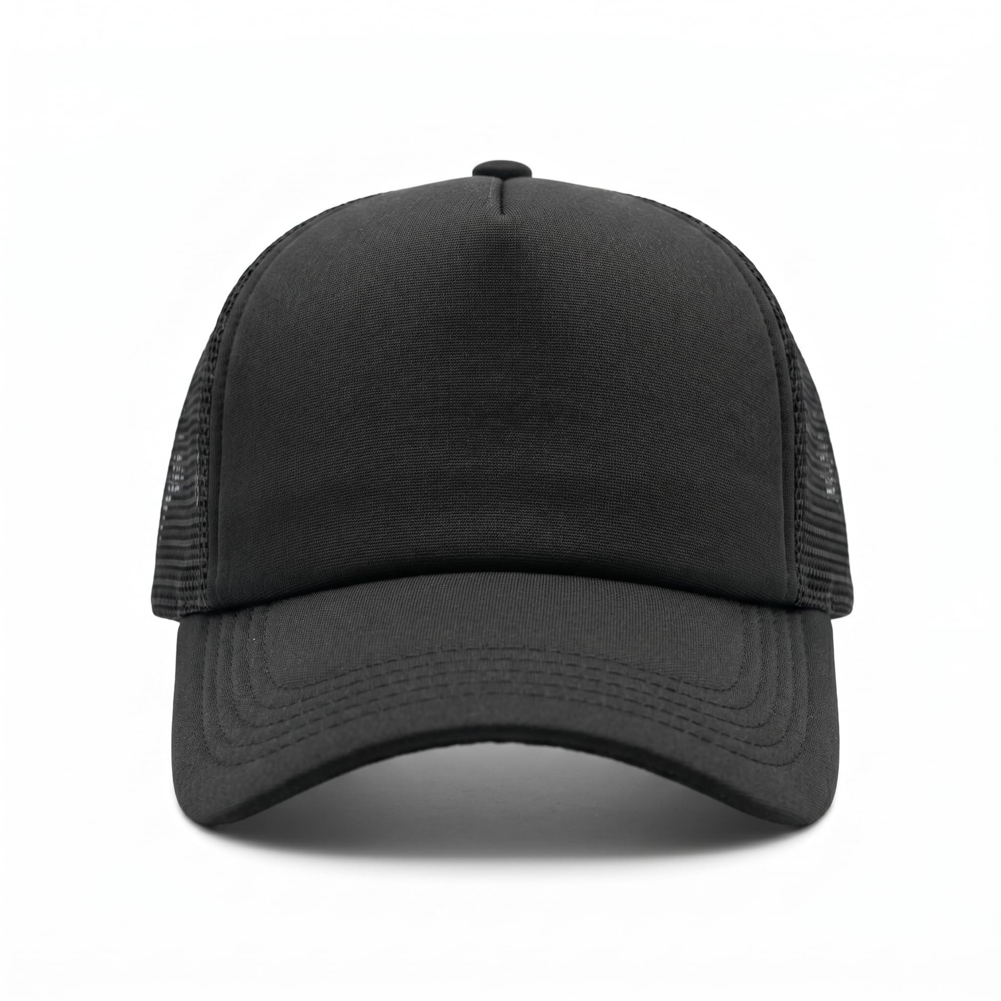 Premium Plain Trucker Cap for Men & Women | Breathable Mesh Back Snapback | Adjustable Lightweight Hat for Casual Wear, Sports & Outdoors-image-6