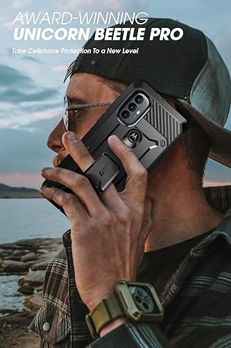Miniatura 8 de SUPCASE Unicorn Beetle Pro Series - Funda para Moto G Power 2022, funda resistente de cuerpo completo con clip para cinturón y soporte con protector