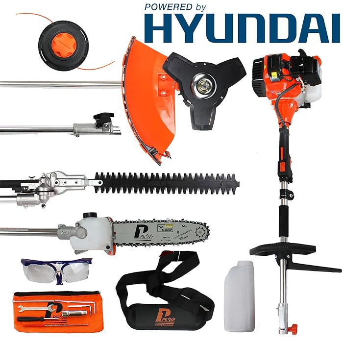 Buy P1PE P5200MT 52cc Petrol Garden MultiTool Powered by Hyundai with