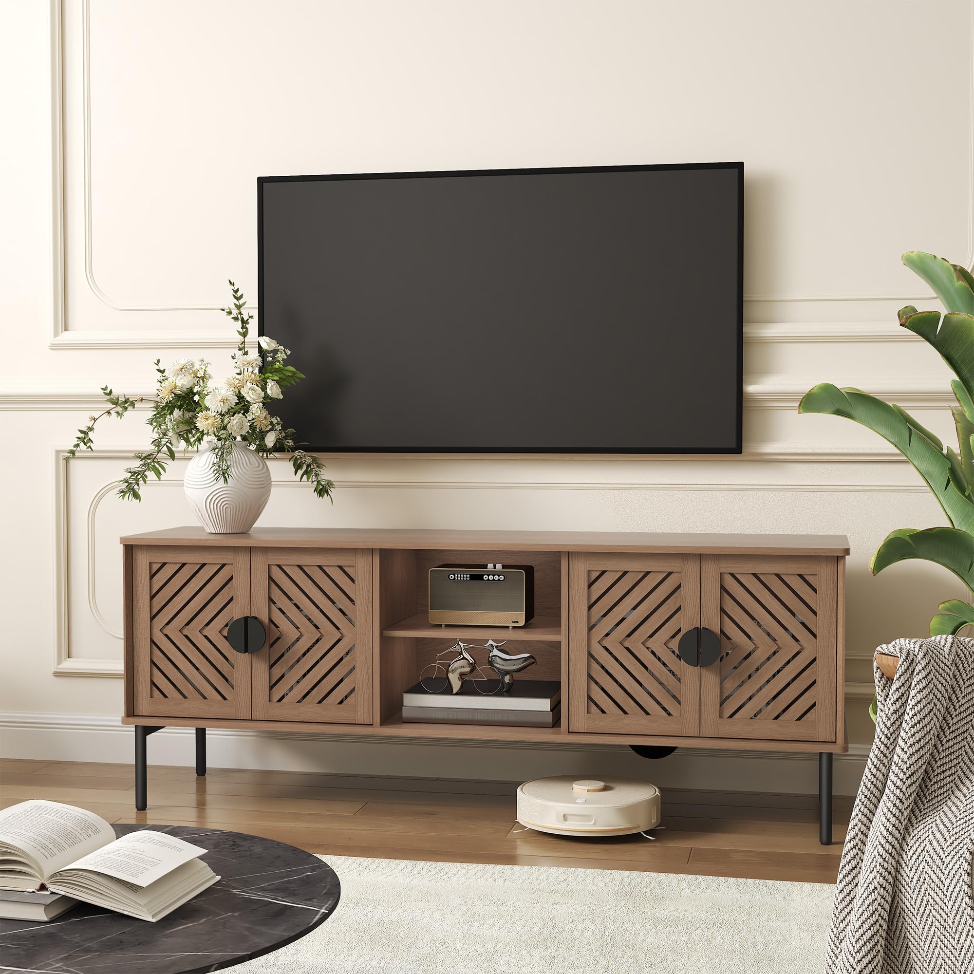 Amazon.co.jp: ARTPOWER 63インチ テレビスタンド リビングルーム用 2