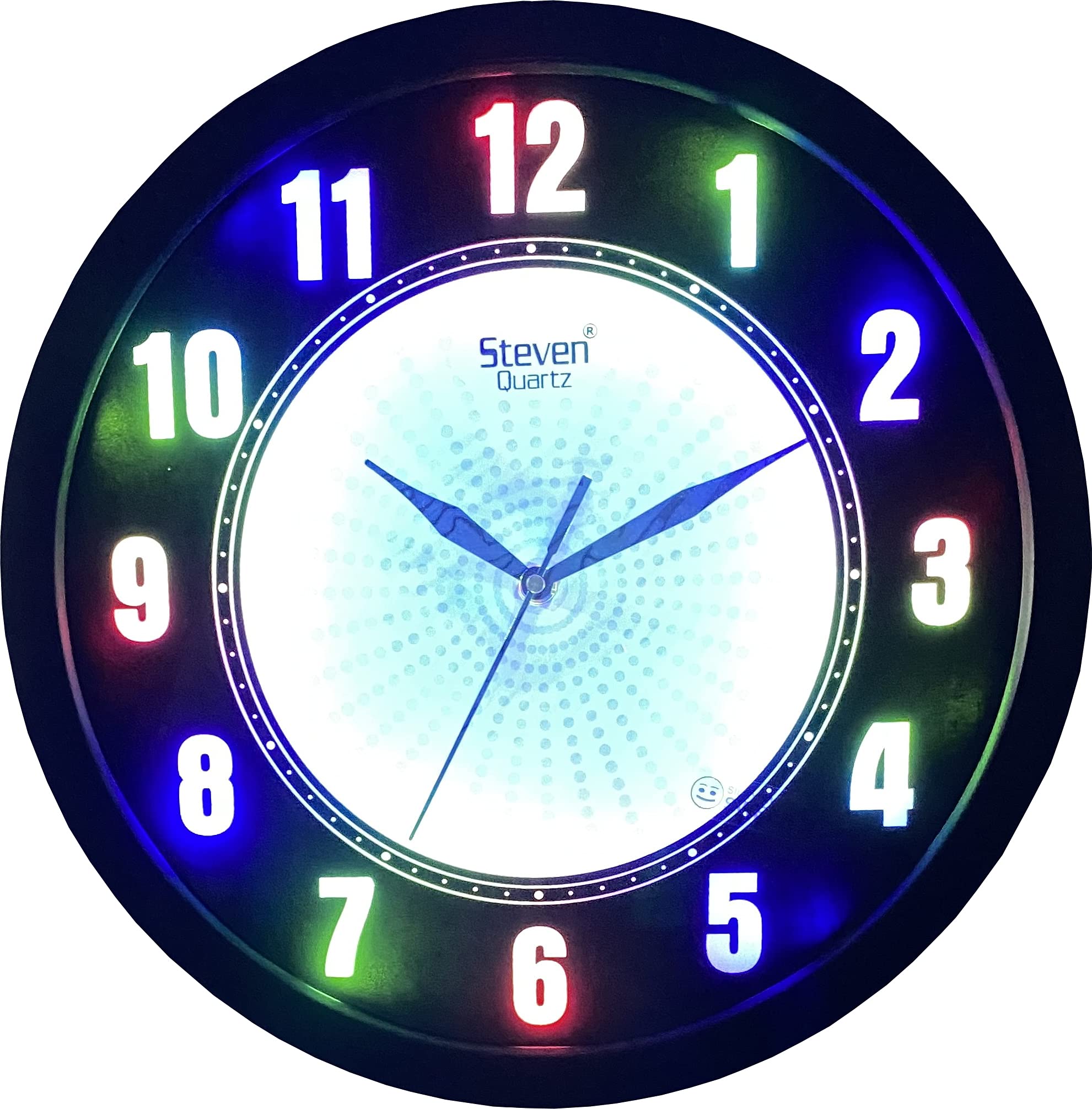 Buy steven Quartz Analog and Digital Wall Clock with Silent Features