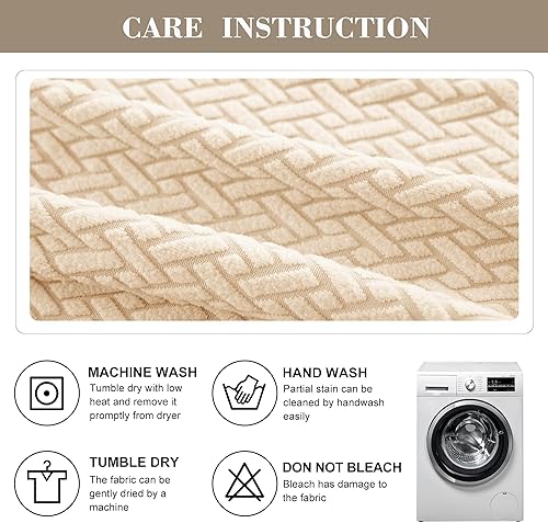 Miniatura 8 de Jin Le Fundas elásticas de 4 piezas para cojines de sofá seccional izquierdaderecha en forma de L (3 plazas + 1 diván, gris plateado) fundas de sofá