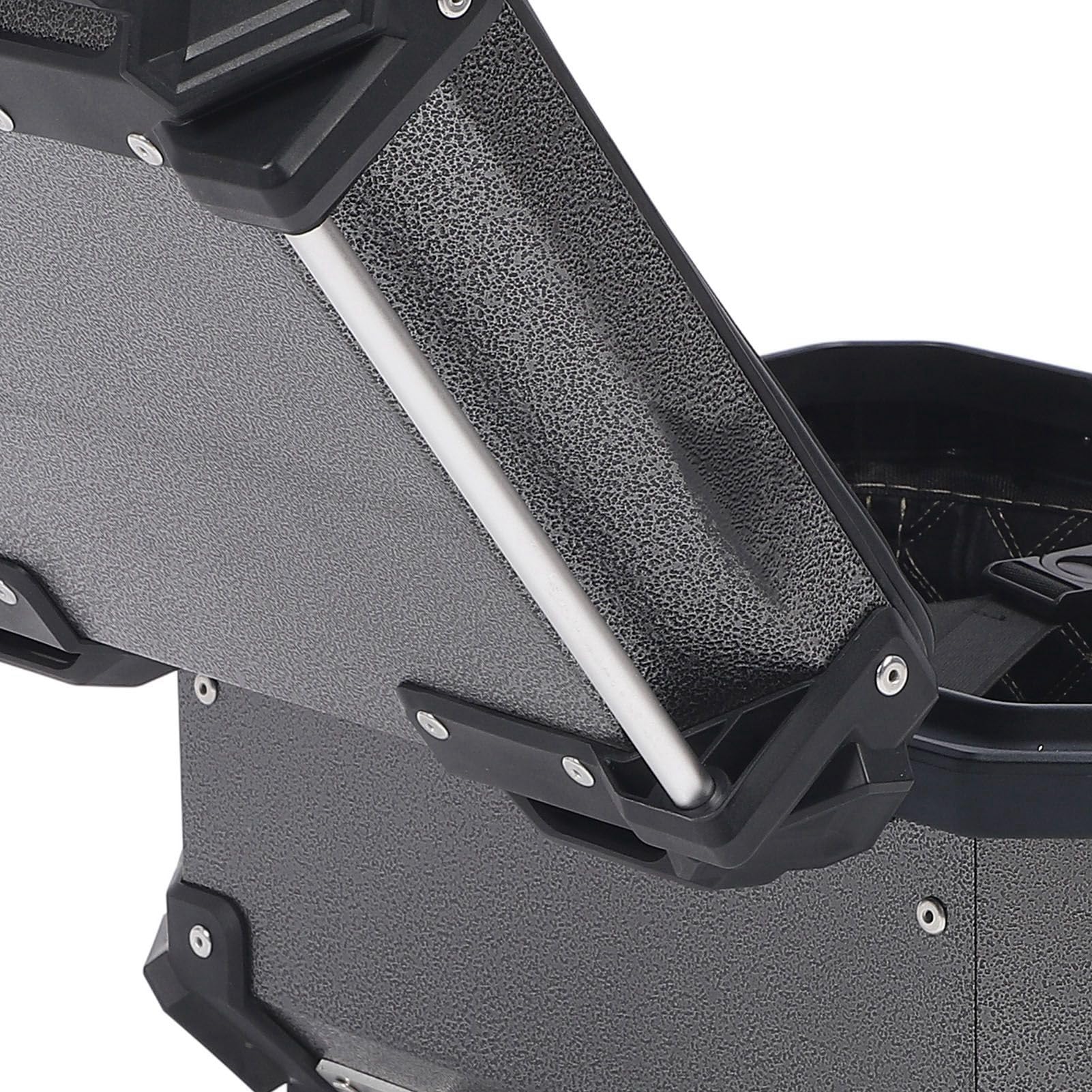 Qqmora Bauletto per Moto Sicuro con capacità di 25 Litri, Bagagliaio Posteriore a Sgancio Rapido per Motociclisti