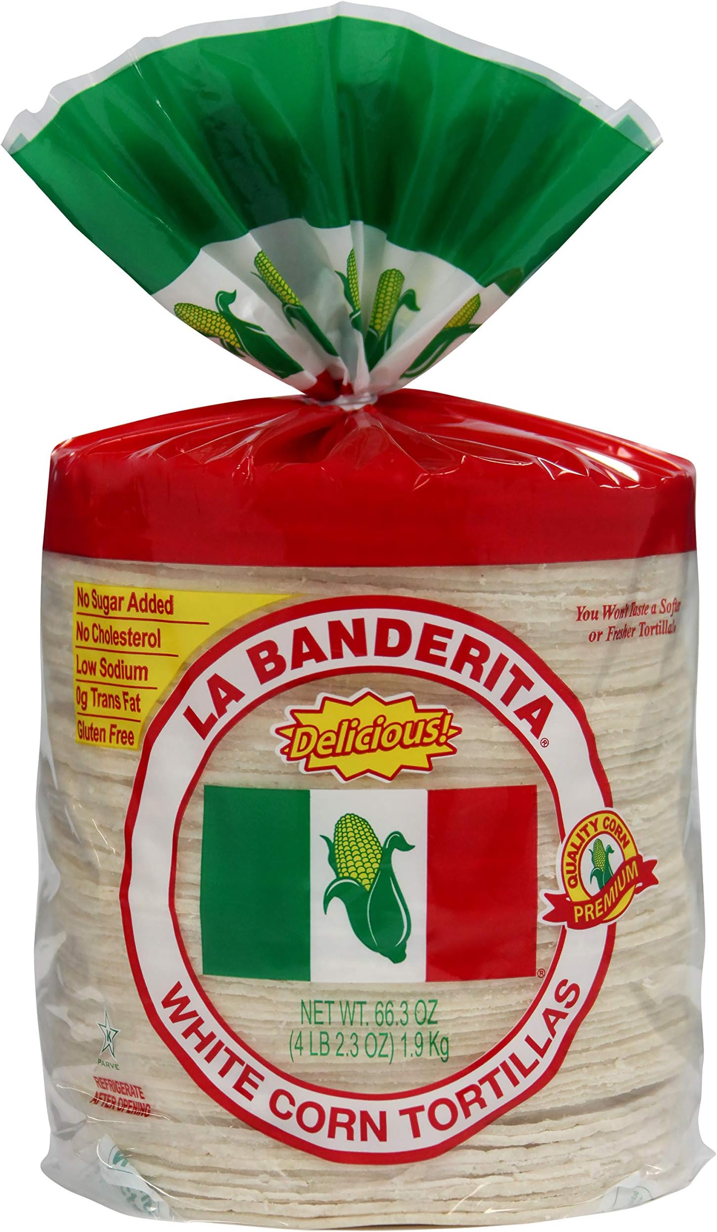 La Banderita White Corn Tortillas, 80 ct