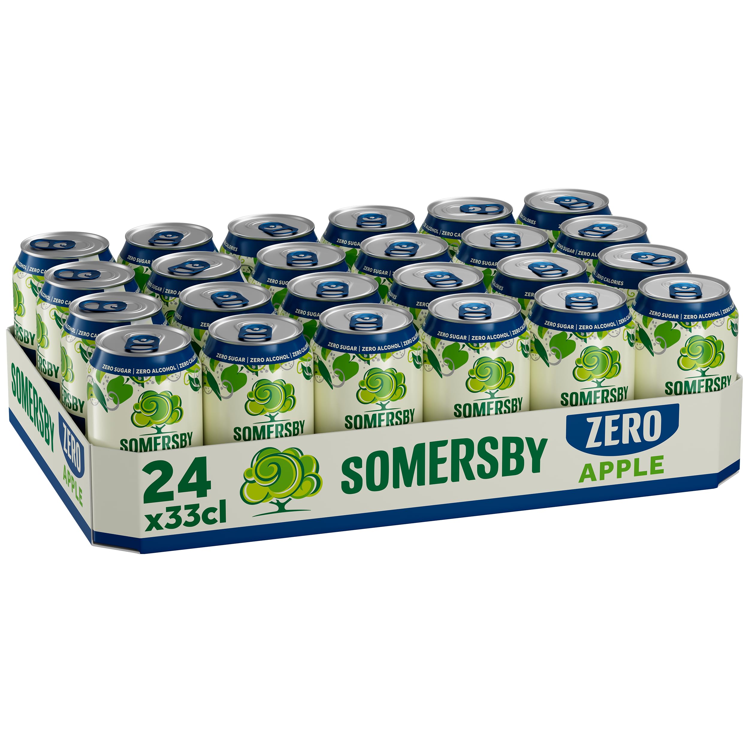 Somersby ZERO 0,0% Apple Cider 0,33 l Dose 24 x 0,33l alkoholfreier Zero Sugar Zero Calories