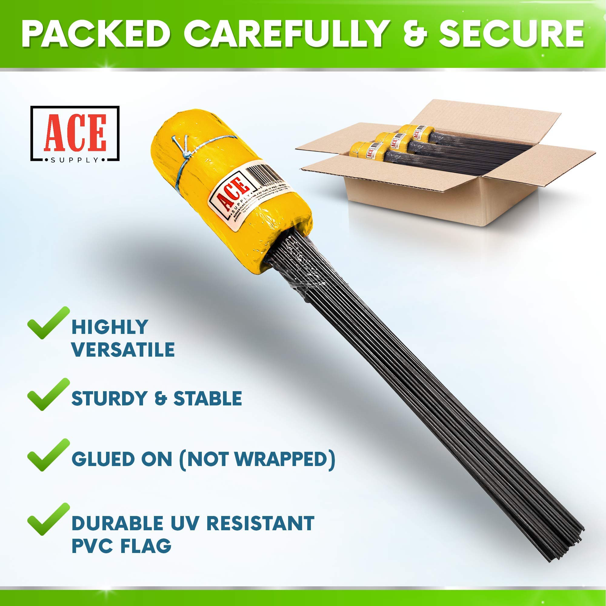 ACE Supply Lot De 100 Drapeaux De Marquage Au Citron Vert De