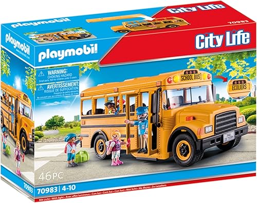 Playmobil Autobús escolar con accesorios y 4 figuras