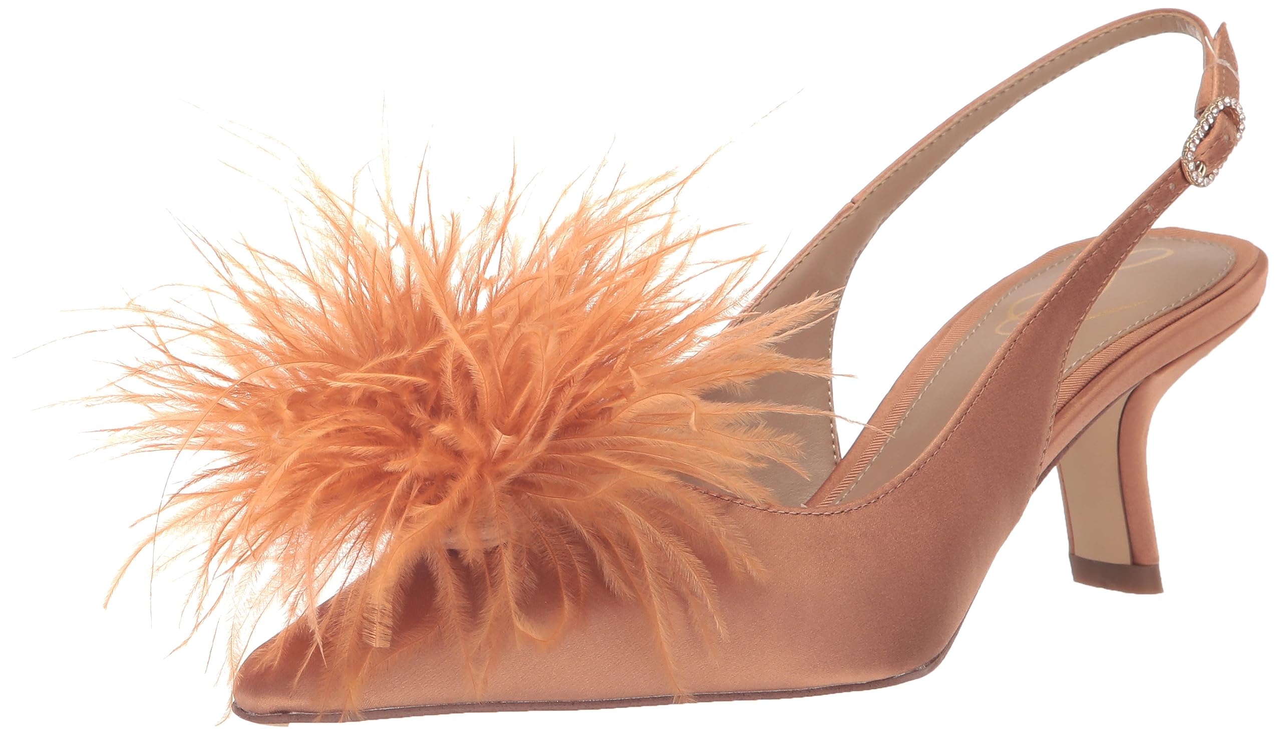 Olive Bianka Feather Heels