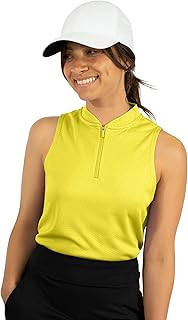 Ladies yellow golf tops Clearance
