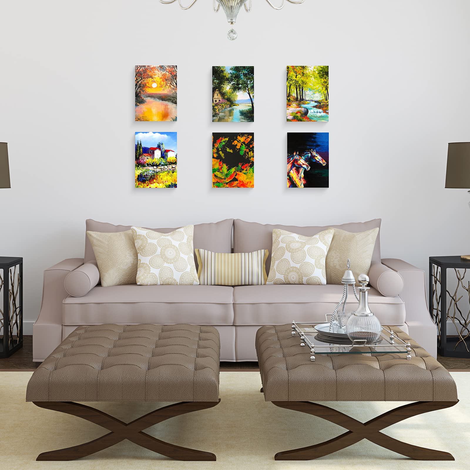 Lot de 20 toiles tendues noires pour peinture - 226,8 g - Triple apprêt - Toile vierge en coton - Pour peinture, peinture à l'huile, acrylique, coulage (20,3 x 25,4 cm)