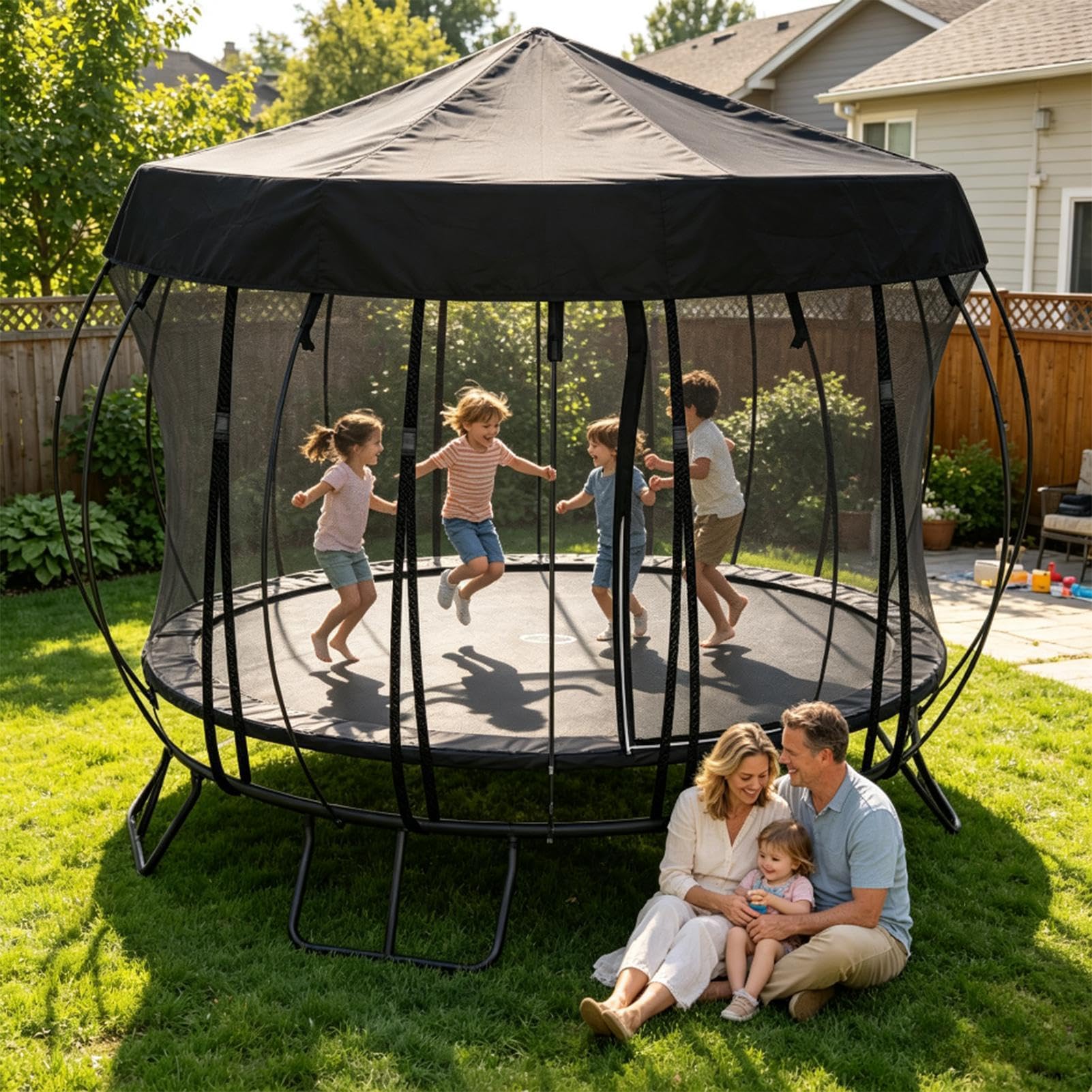 Copertura Trampolino Anti-UV E Anti-Strappo, Impermeabile Universale