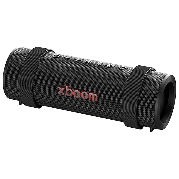LG xboom Grab Core by will.i.am, Portable Outdoor Bluetooth Speaker for Sports and Athletes, up to 19 Hours, IP67 Dust and Water Resistant, Adjustable Carrying Straps. Perfect for Biking and Hiking