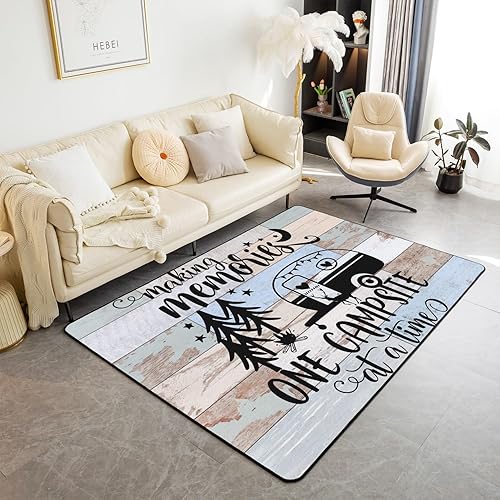 Erosebridal Alfombra rústica de 3 x 5 pies para dormitorio, decoración de cámper, alfombra para sala de estar, mesita de noche, comedor, alfombra de Erosebridal Alfombra rústica de 3 x 5 pies para dormitorio, decoración de cámper, alfombra para sala de estar, mesita de noche, comedor, alfombra de