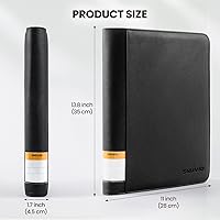 Vista 5 de Carpeta de 9 bolsillos para tarjetas coleccionables con 500 fundas para tarjetas, 26 páginas de carga lateral con capacidad para 468 tarjetas