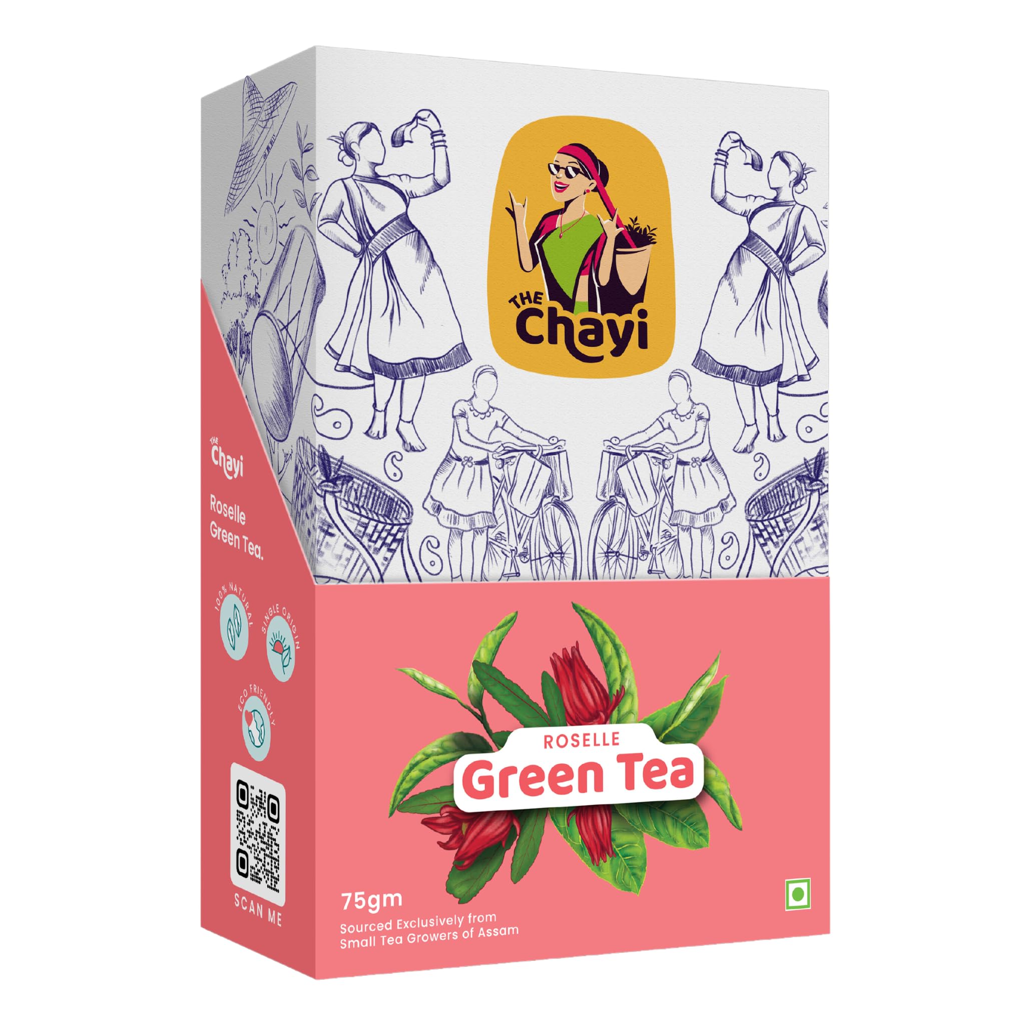 The Chayi Exotic Roselle Tea | Assams Hand-grown hibiscus tea leaves | Herbal Tea | Caffeine Free, Non-GMO Healthy Aromatic Beverage | Good for Ice Tea with Hibiscus flower(75 gm, Pack of 1) (B0CT8LC4XJ) Amazon Price History, Amazon Price Tracker