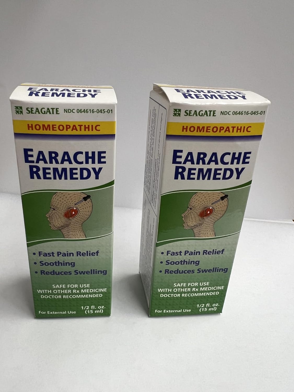 Seagate Products Homeopathic Olive Leaf Extract Earache Remedy 0.5 oz (Pack of 2)