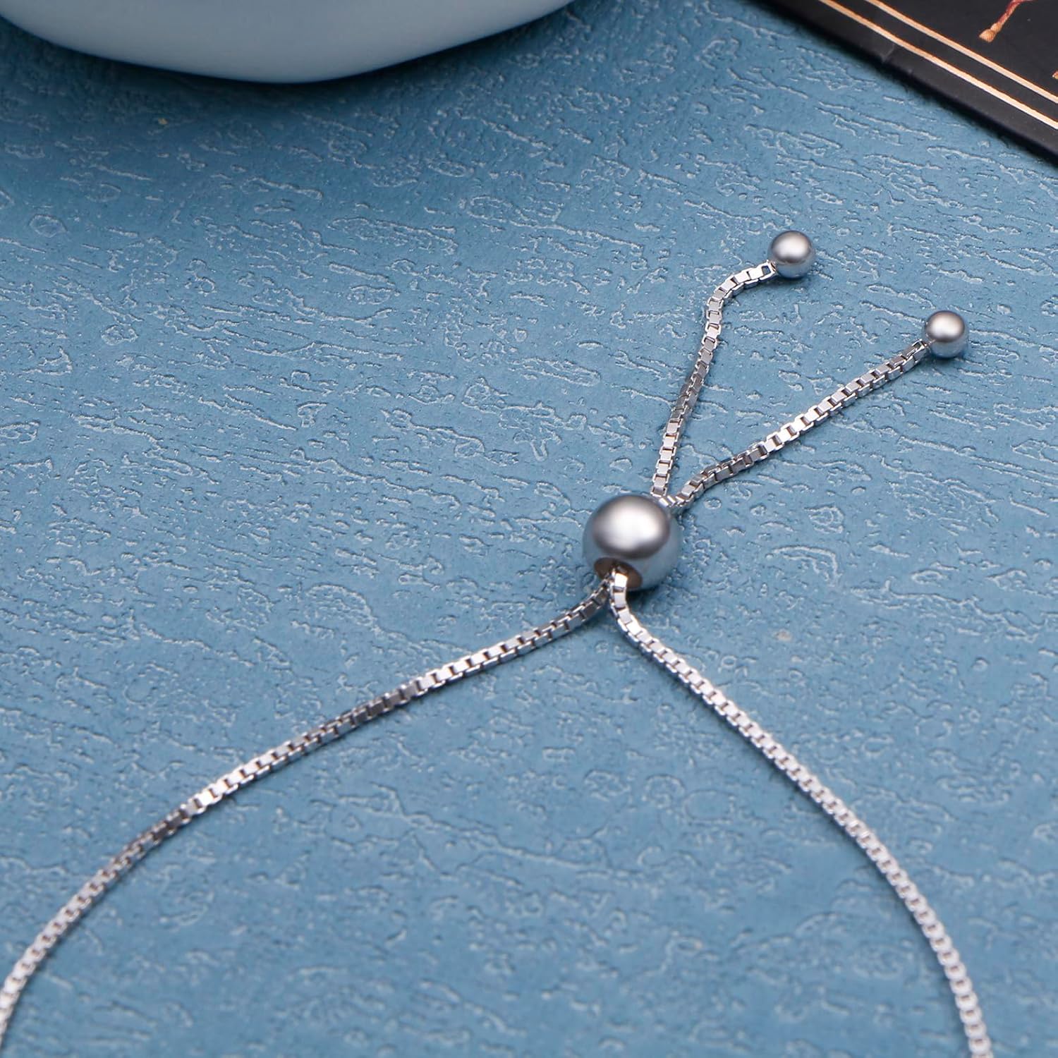 Ladytree Evil Eye Bracelet for Women 925 Sterling Silver Adjustable Blue Evil Eye Silver Bracelet Protection Jewelry Gift - Image 6