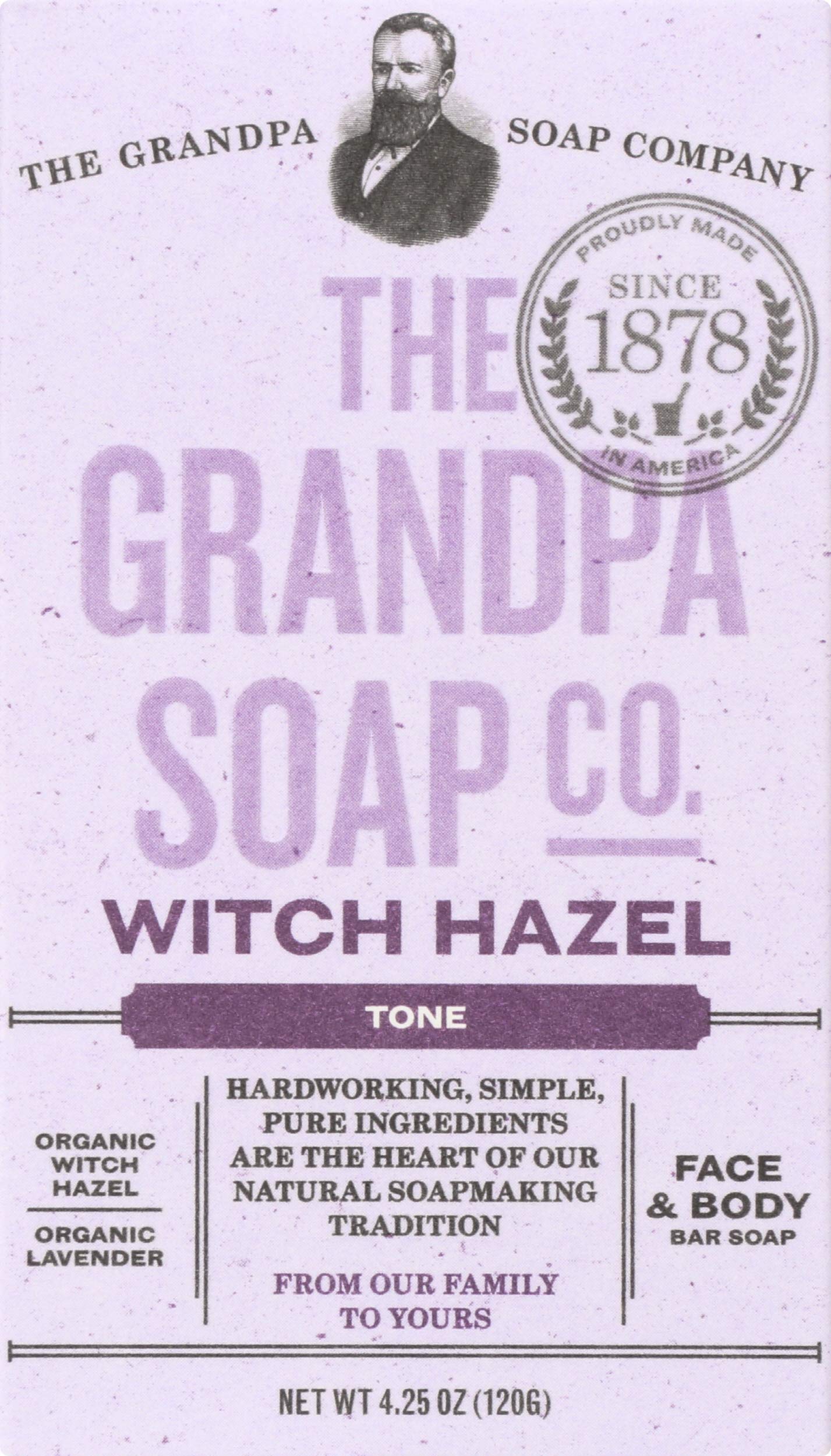 The Grandpa Soap Company Bar Witch Hazel, 4.25 oz