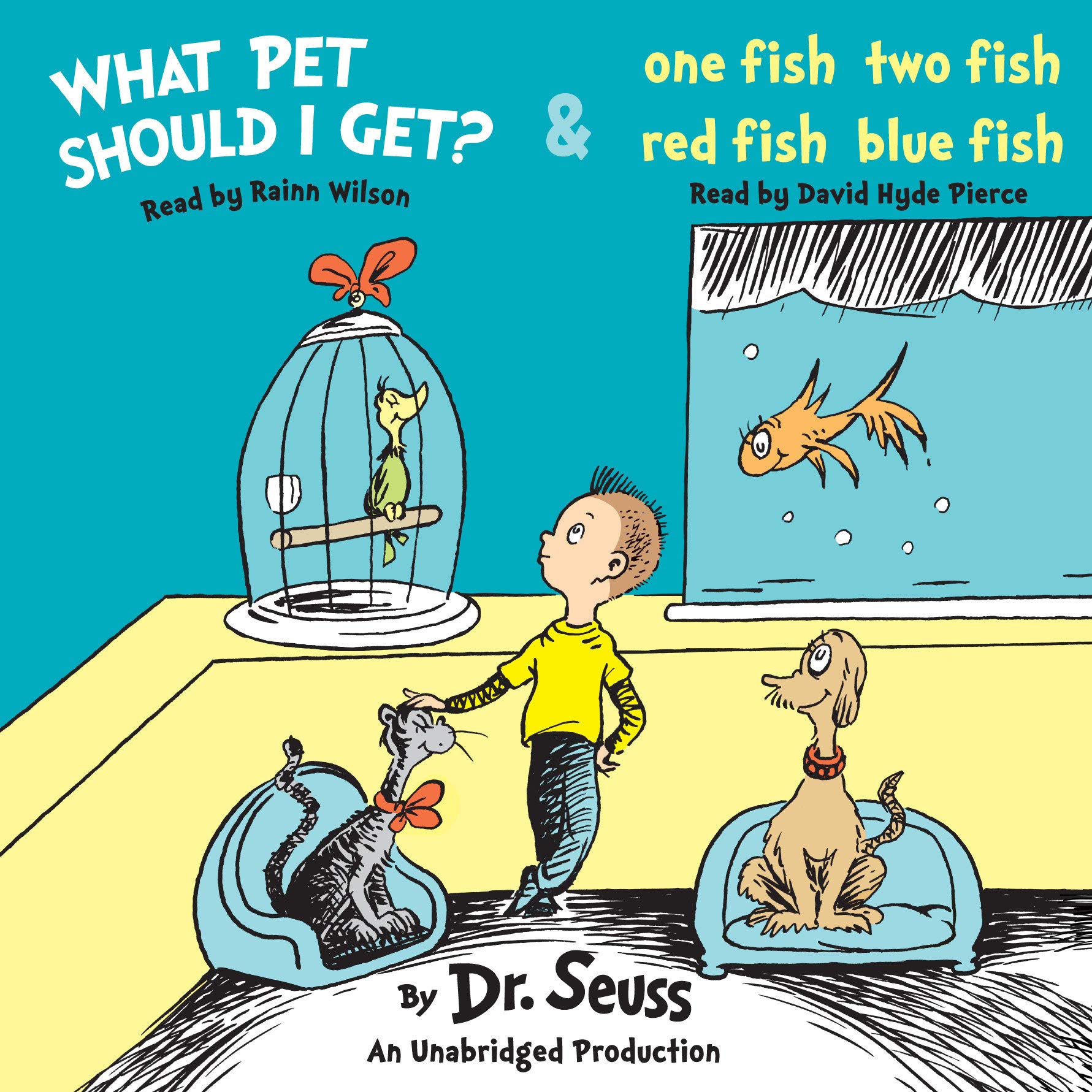 Cover art for What Pet Should I Get? and One Fish Two Fish Red Fish Blue Fish