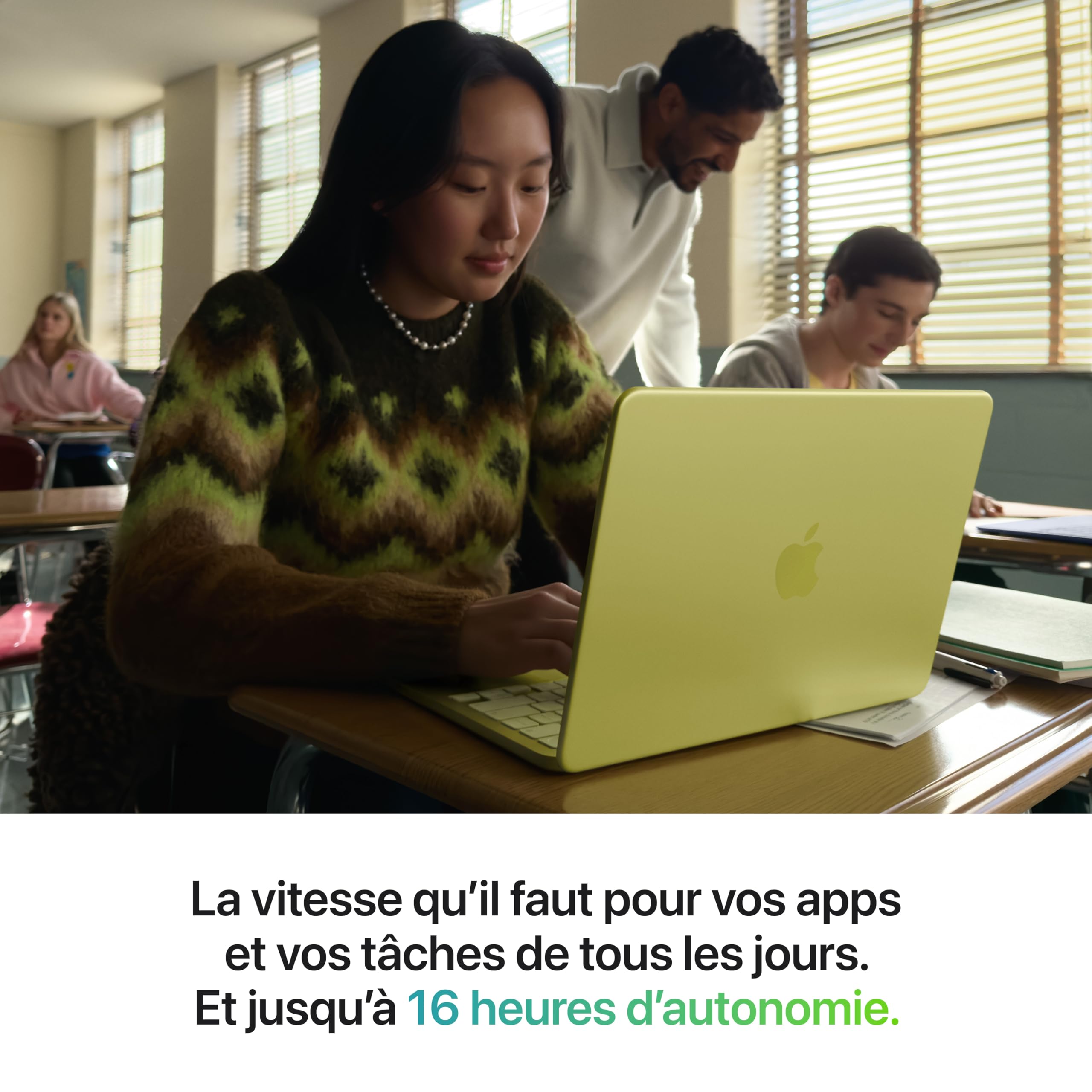 Apple 2026 MacBook Neo 13-inch Laptop with Apple A18 Pro chip (6‑core CPU and 5‑core GPU, 8GB Unified Memory, 256GB) - Blush - French Keyboard - 4