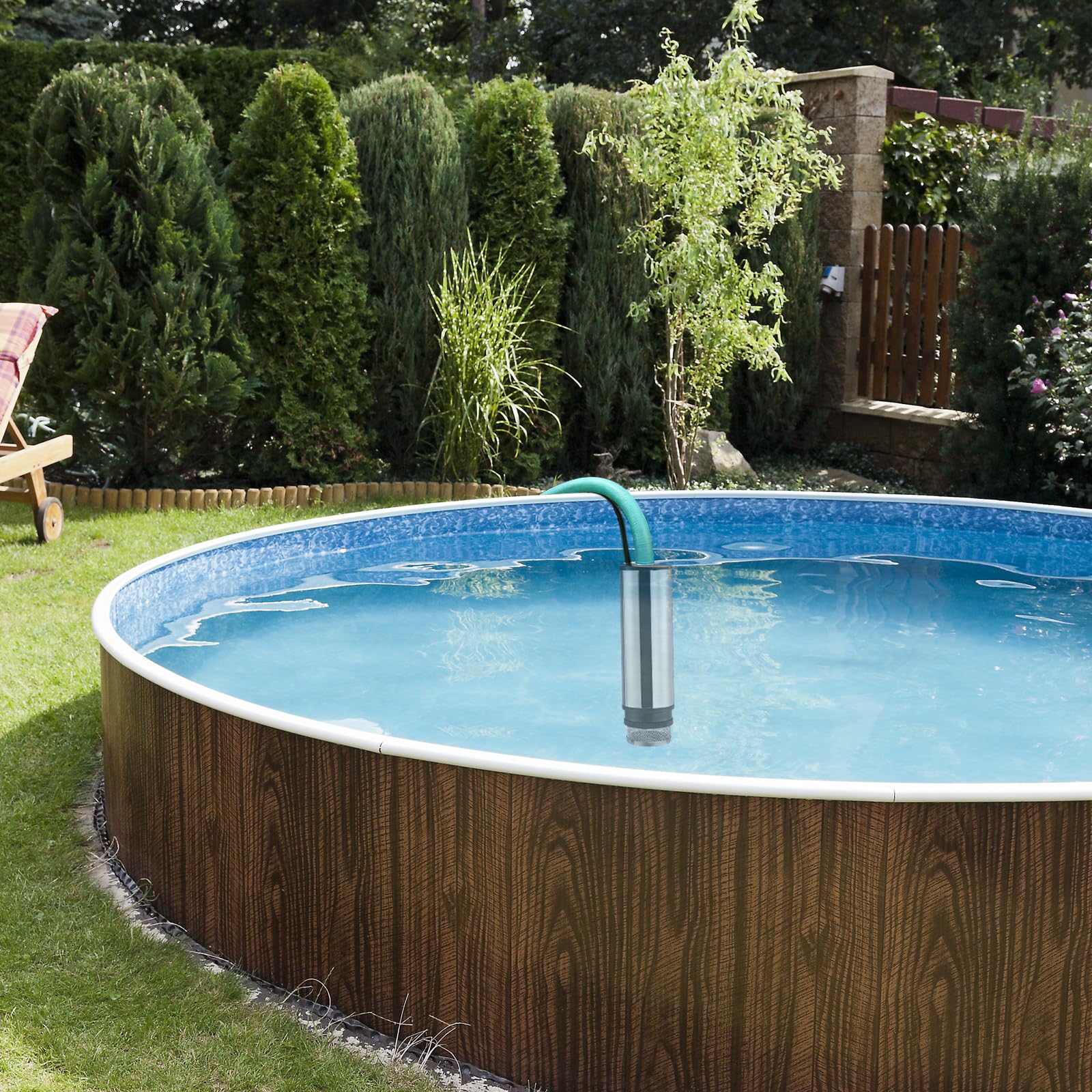 Tragbare Wasserpumpe Sumpfpumpe für Makita 18V Lithium Akku,Mit 3M Kabel & Anschluss,Regenfass Wassertransferpumpe, elektrische Nutzpumpe für Garten,Auto,Pool,Camping,Keller,Teich (2 Akkus)
