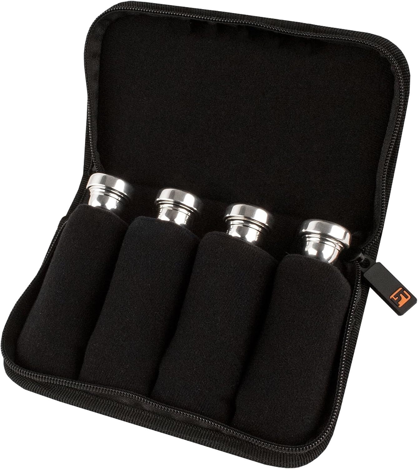 Protec Trumpet/Small Brass Multiple (4-Piece) Nylon Mouthpiece Pouch with Zipper Closure, Model A221ZIP : Musical Instruments