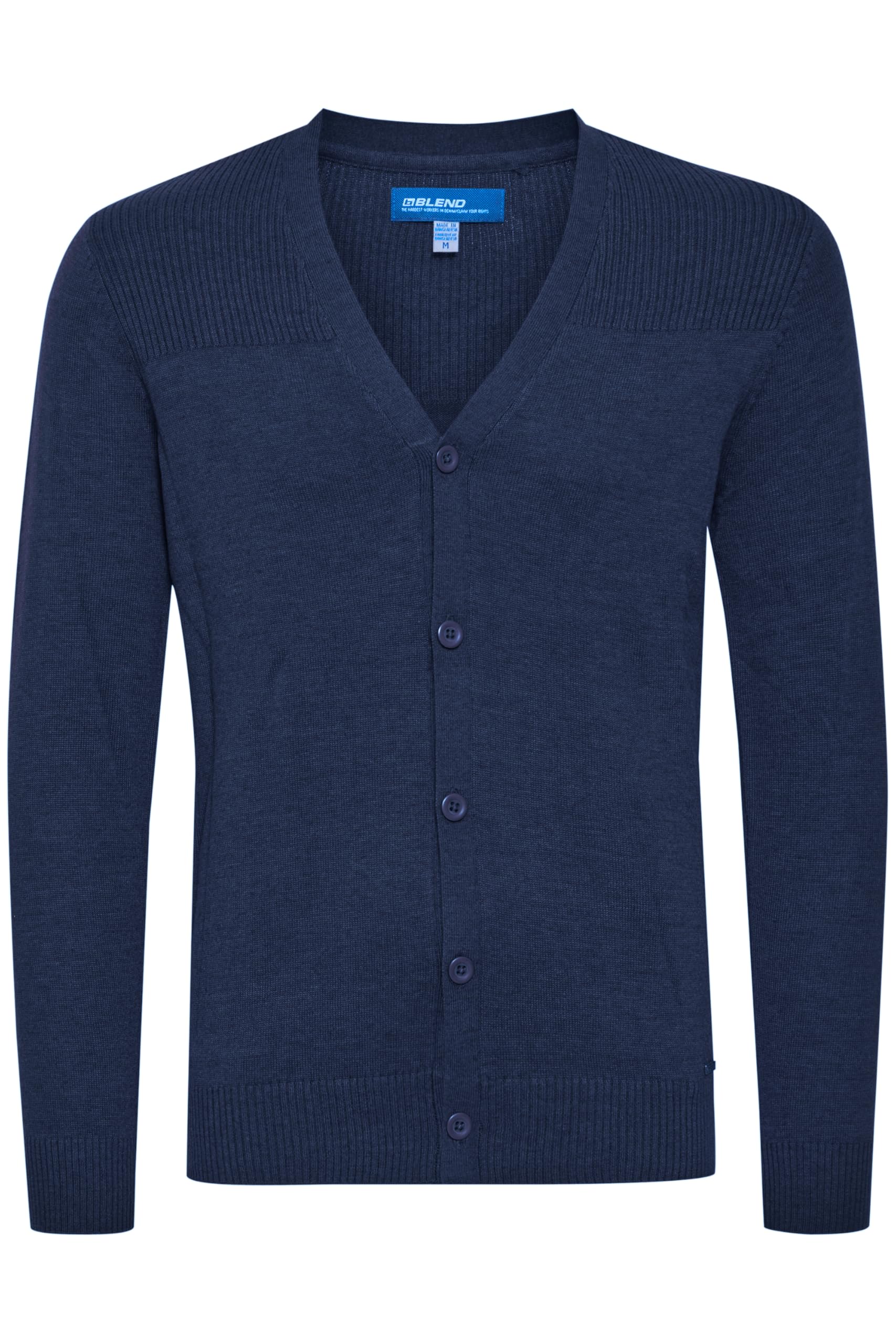 Blend BHCaden Herren Strickjacke Cardigan Feinstrick