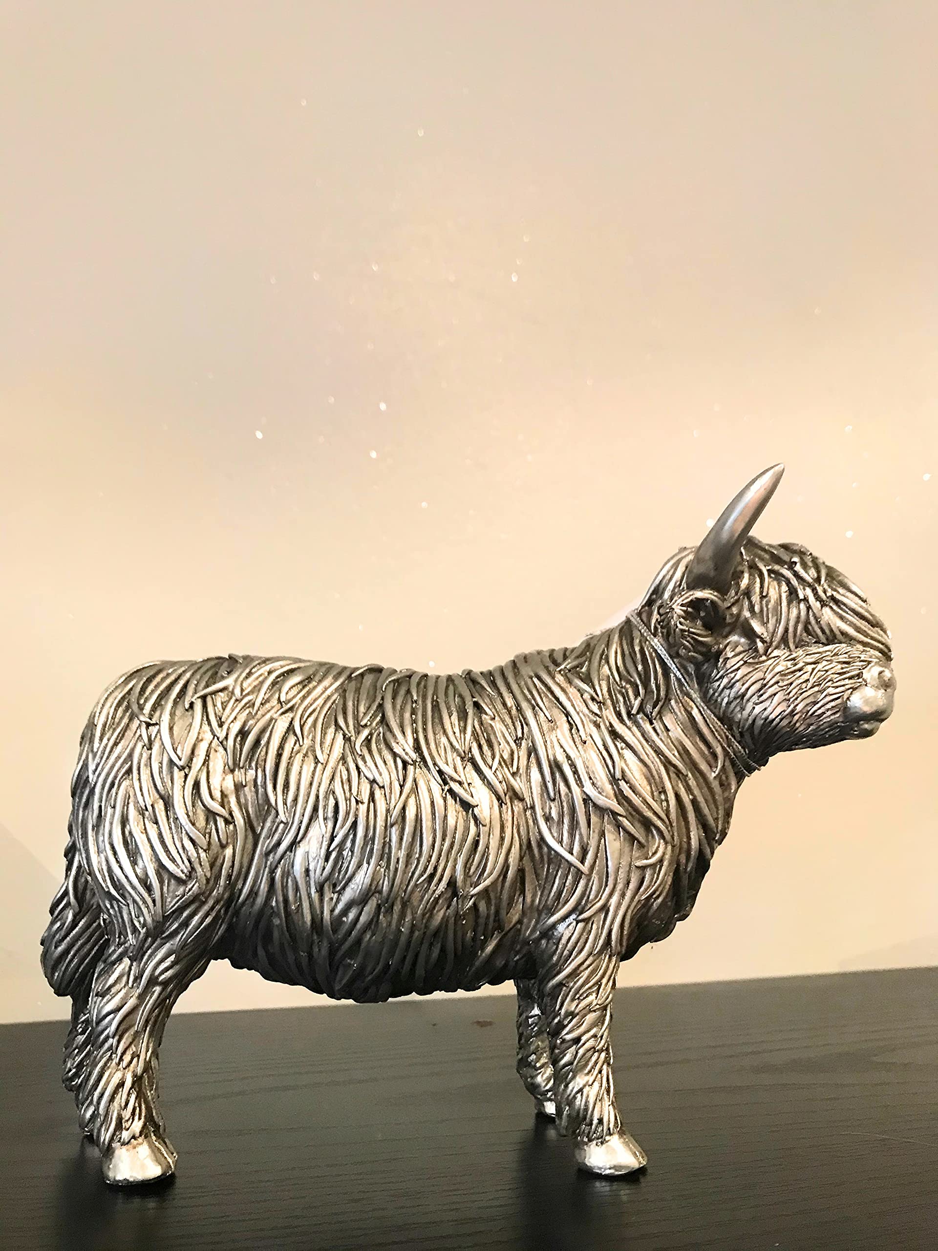 Reflections By Leonardo silver Highland Cow 12cm