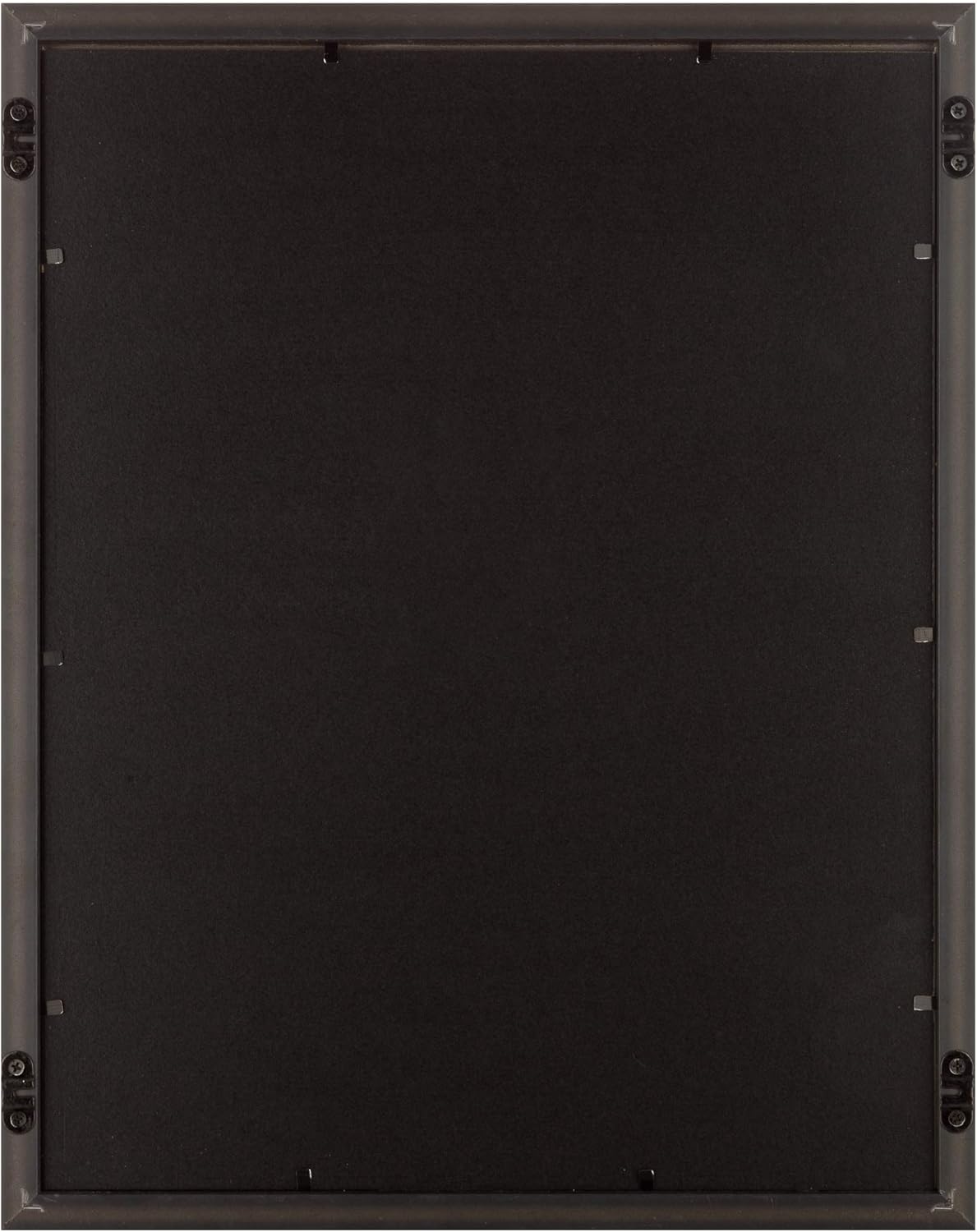 Black 9-Piece Wall Gallery Frame Set with White Mats